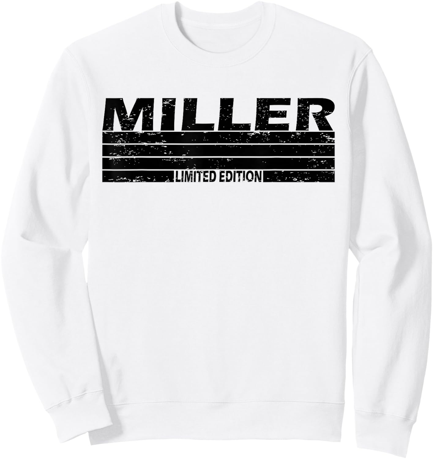 Miller Surname Limited Edition Retro Vintage Style Sunset Sweatshirt - Sweatshirt | White