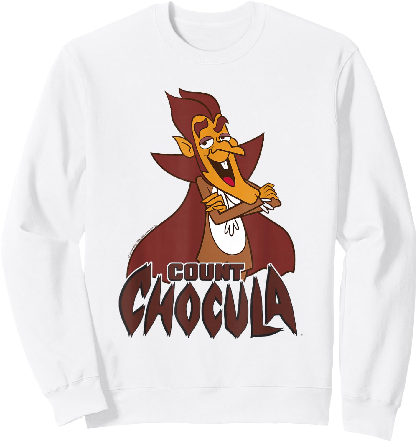 Count Chocula Confident Pose Vintage Big Chest Portrait Sweatshirt - Sweatshirt | White