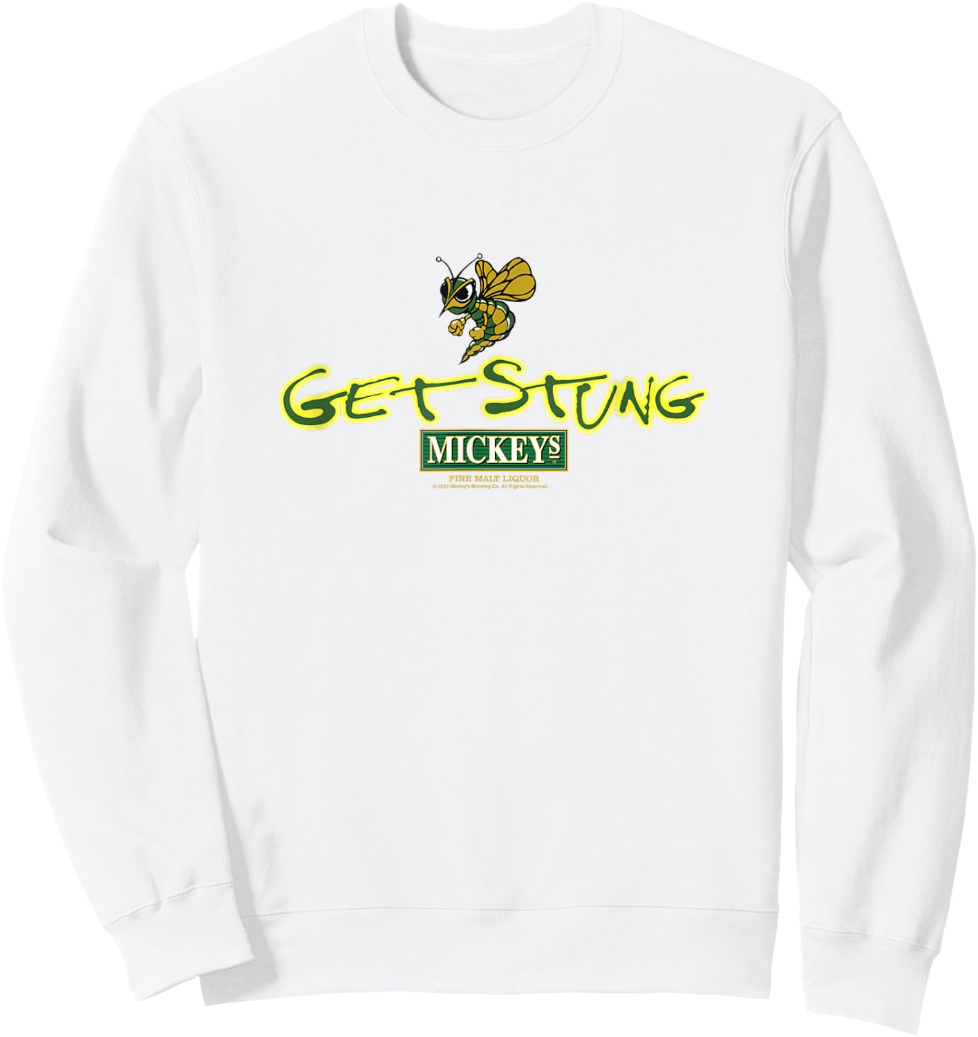 Coors Brewing Company Get Stung Mickey's Fine Malt Liquor Sweatshirt - Sweatshirt | White