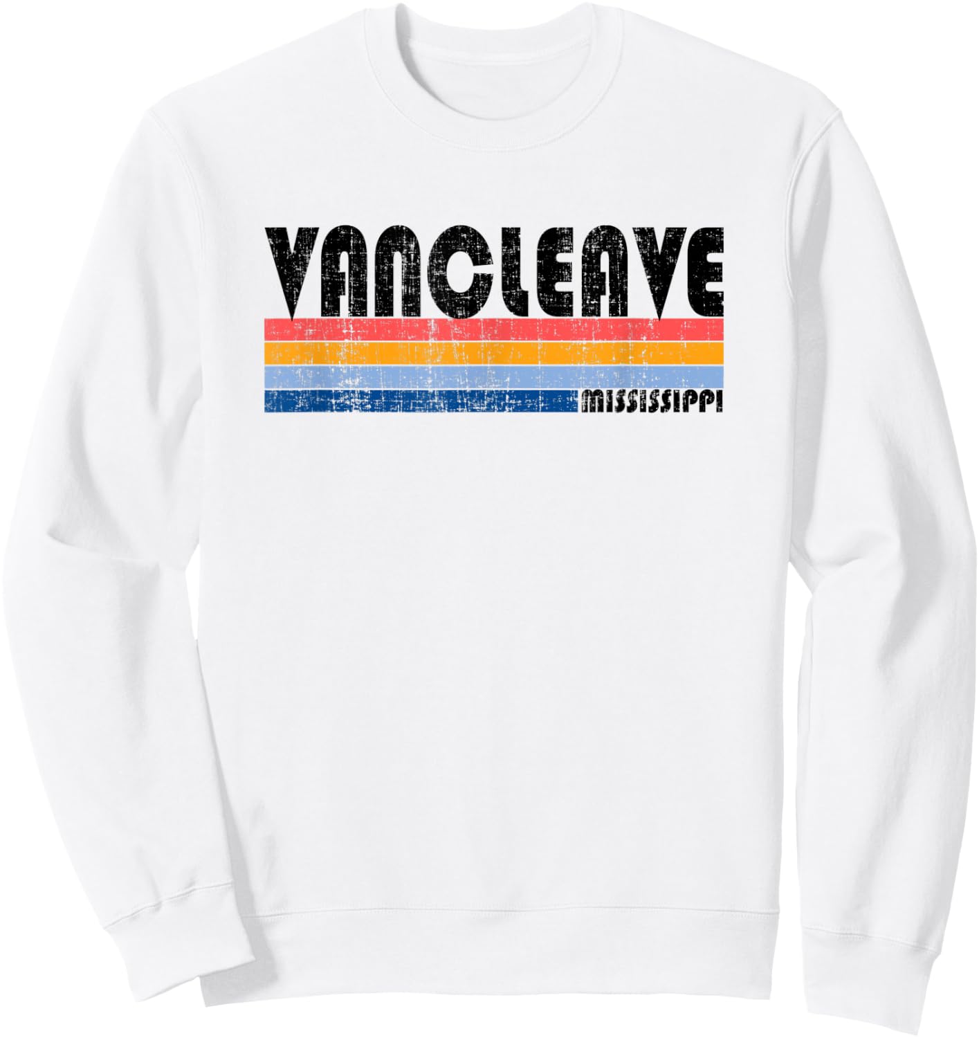 Vintage 70s 80s Style Vancleave, MS Sweatshirt - Sweatshirt | White