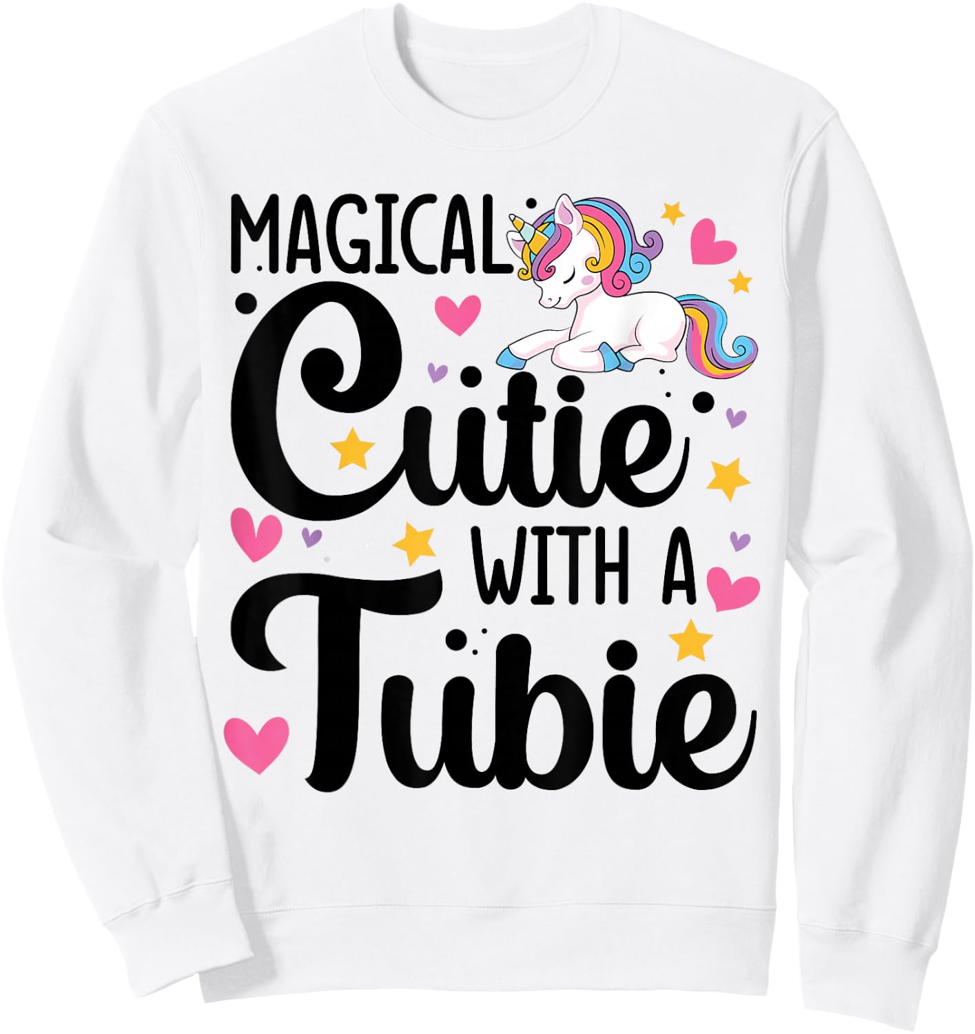 Feeding G Tube Covers for Girls Gtube Accessories for Babies Sweatshirt - Sweatshirt | White