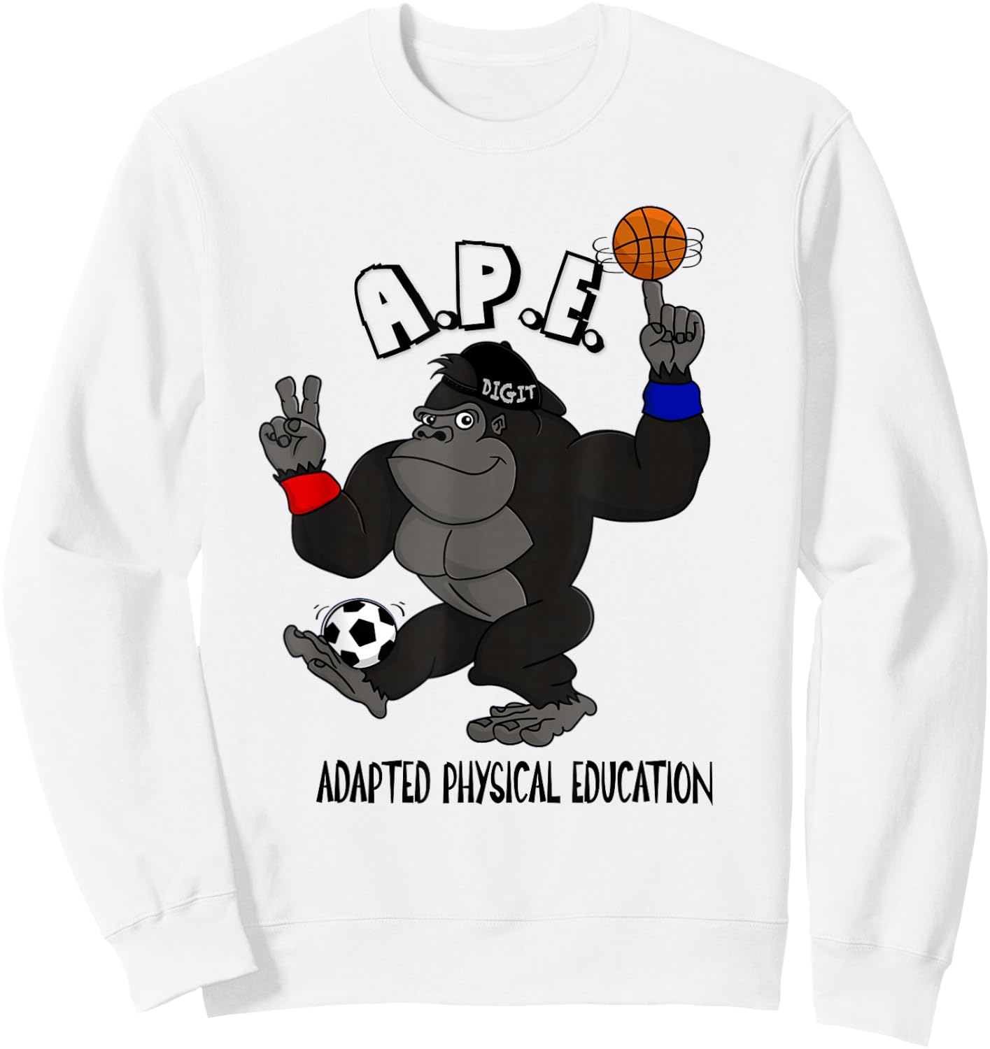 Just Adapt It Sweatshirt - Sweatshirt | White