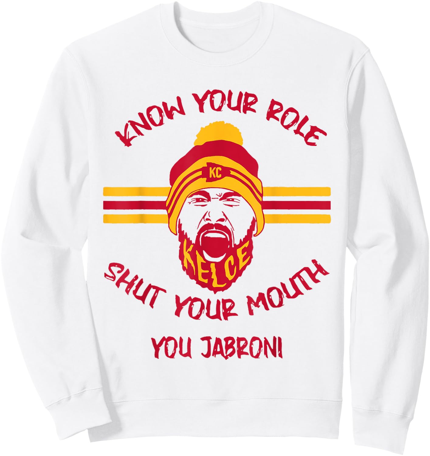 Know Your Role Shut Your Mouth Sweatshirt - Sweatshirt | White
