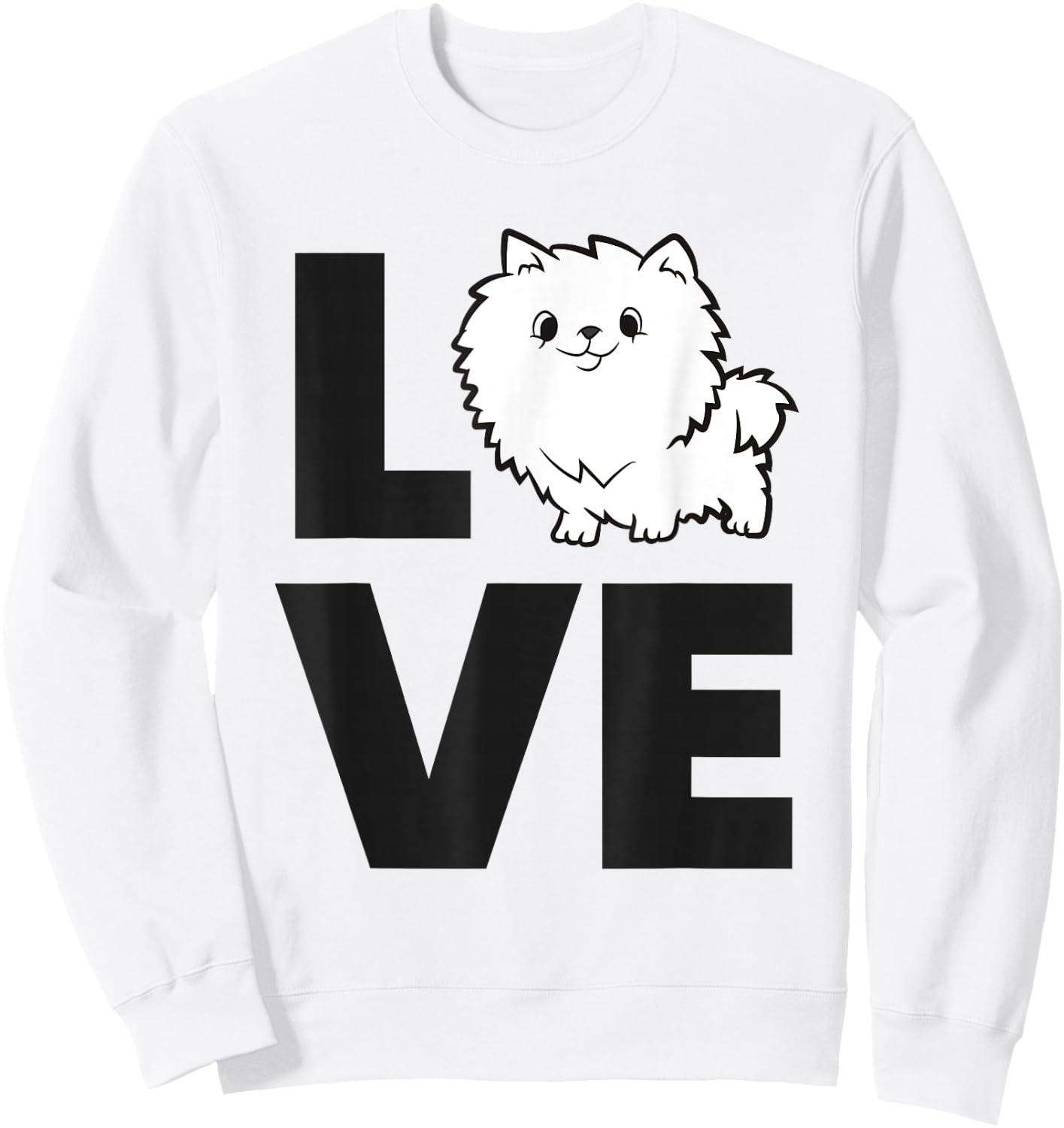 Pomeranian Lover Pet Pomeranian Dog I Love Pomeranians Sweatshirt - Sweatshirt | White