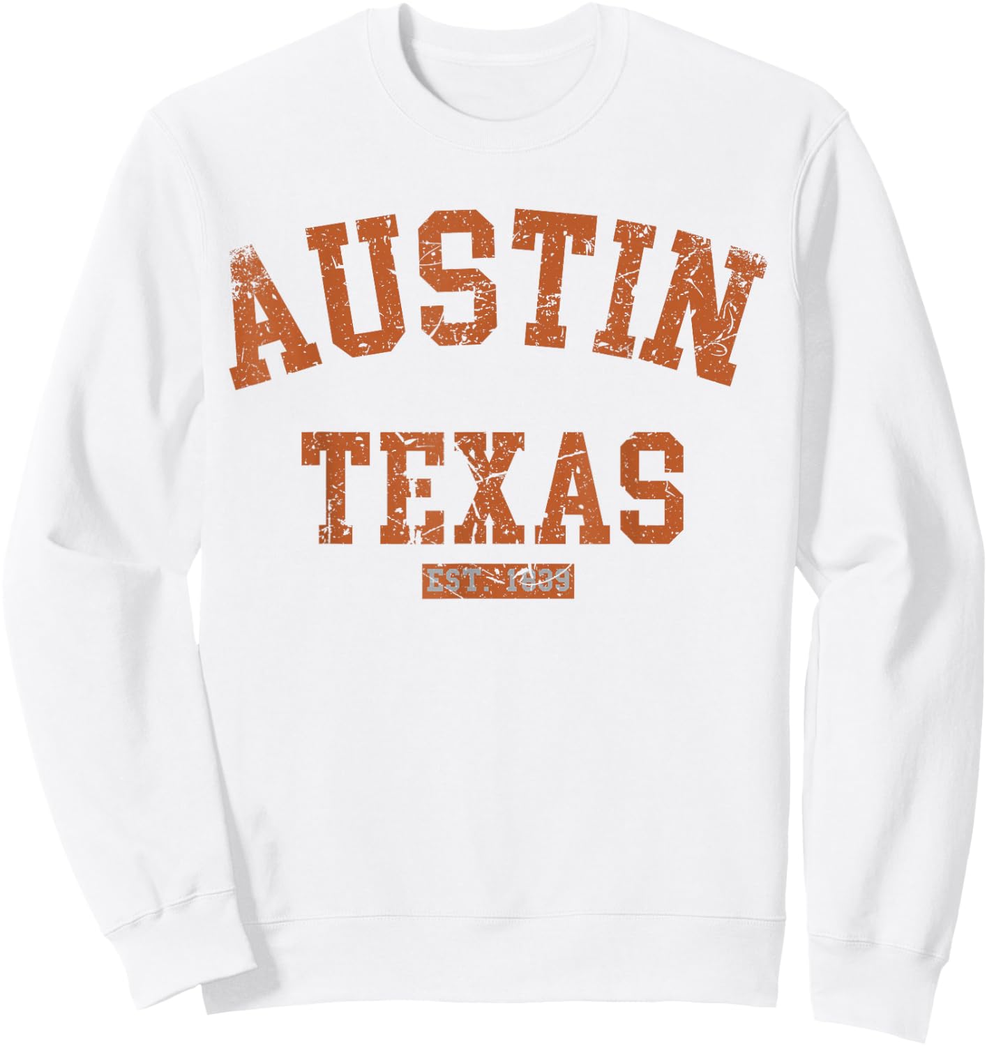 Vintage Austin Texas Athletic TX Sports Design Sweatshirt - Sweatshirt | White