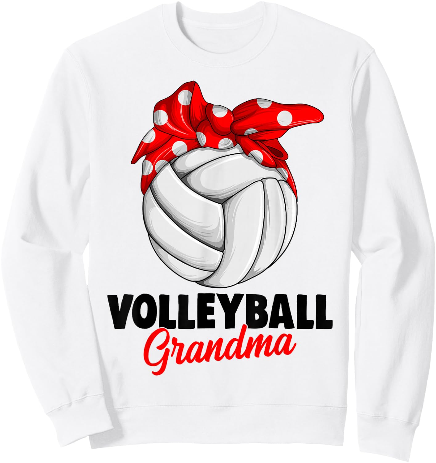 Volleyball Grandma Women Sweatshirt - Sweatshirt | White