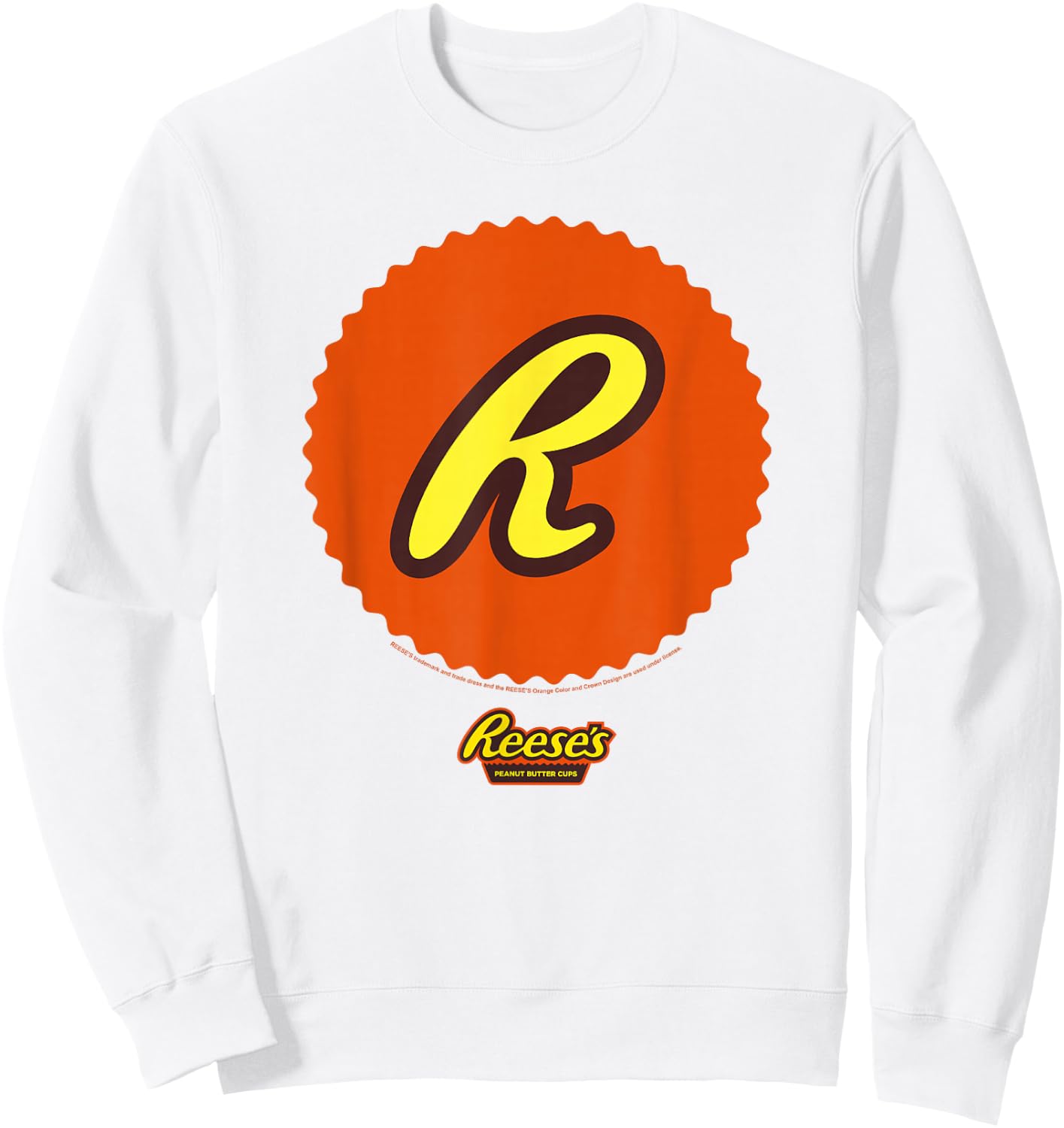 Reese's Peanut Butter Cup Design Sweatshirt - Sweatshirt | White