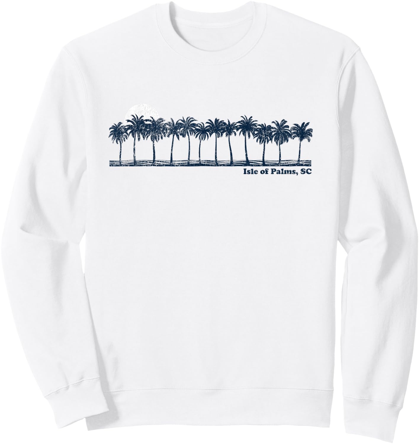 Isle of Palms Vintage 70s Retro Throwback Design Sweatshirt - Sweatshirt | White