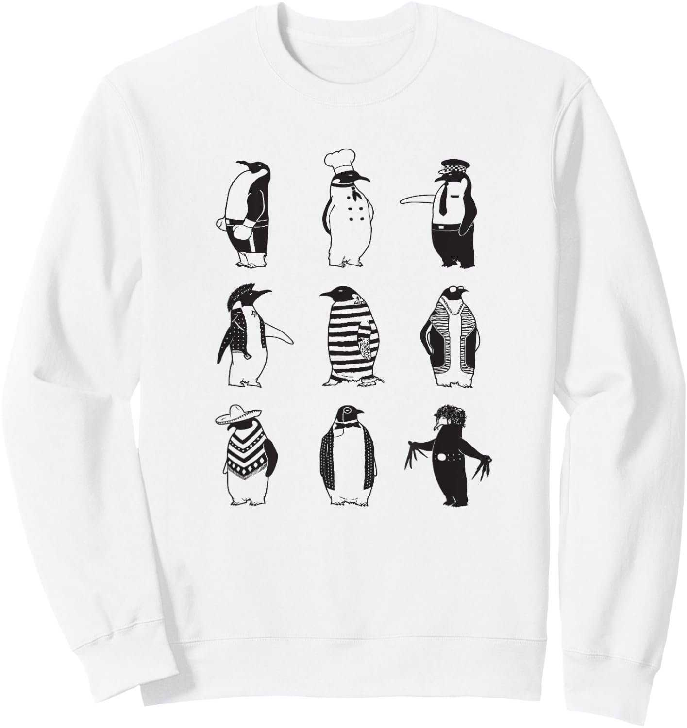 Little Penguin Society Sweatshirt - Sweatshirt | White