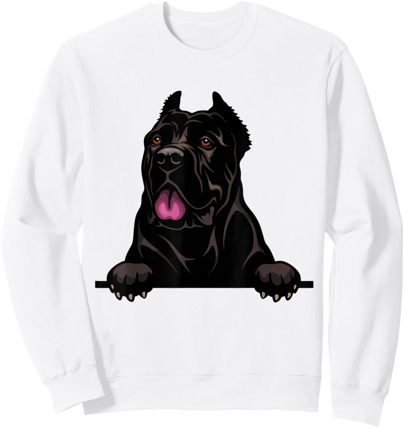 Cane Corso Dog Breed Popping Up Fun Cane Corso Owner Sweatshirt - Sweatshirt | White