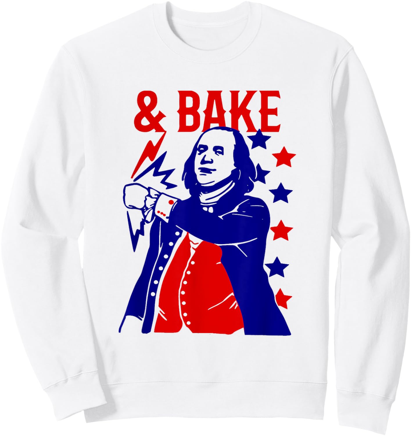 Funny Shake and Bake 4th of July Couple Matching Men Sweatshirt - Sweatshirt | White