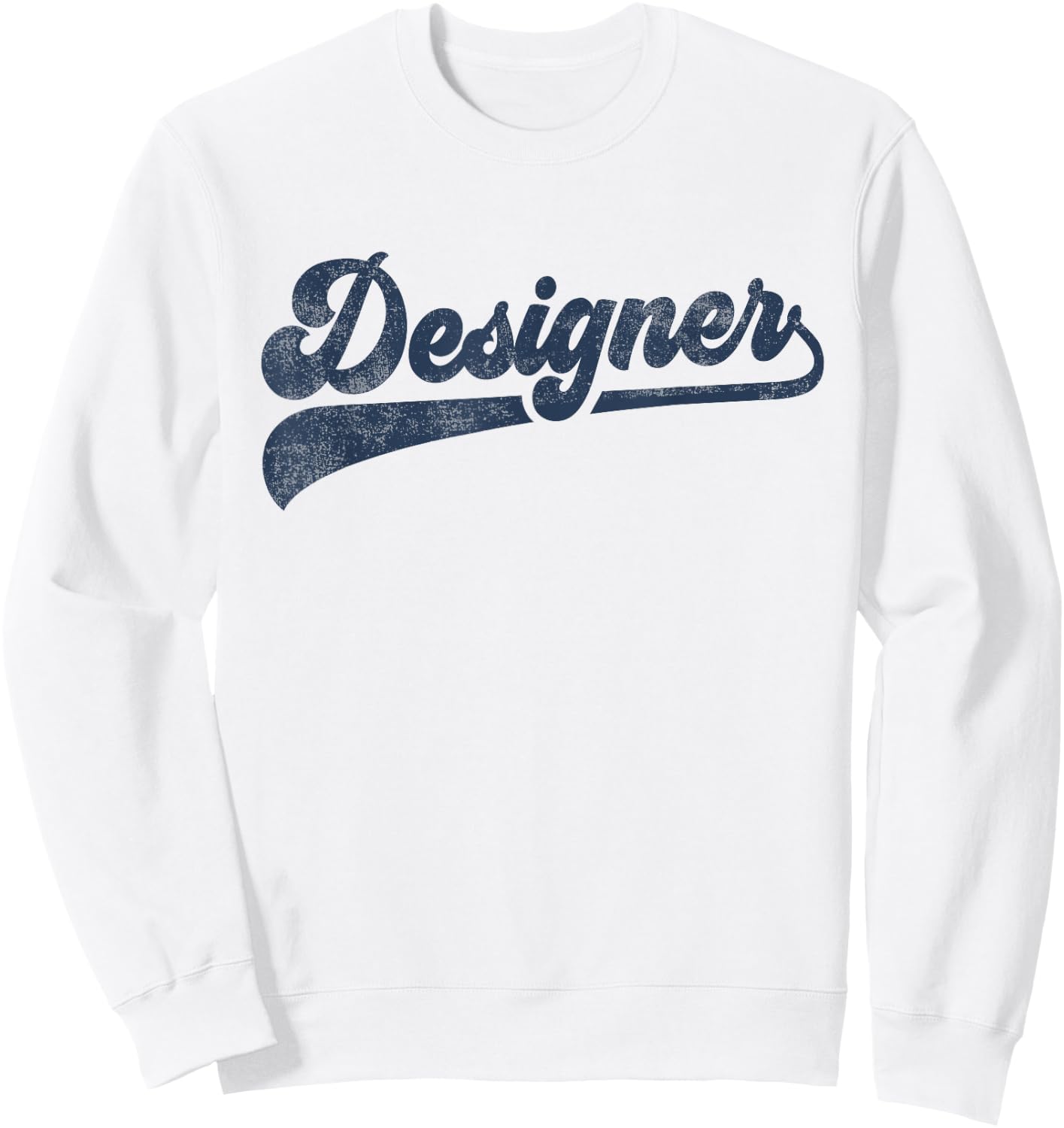 Designer Cute Vintage Graphic Sweatshirt - Sweatshirt | White