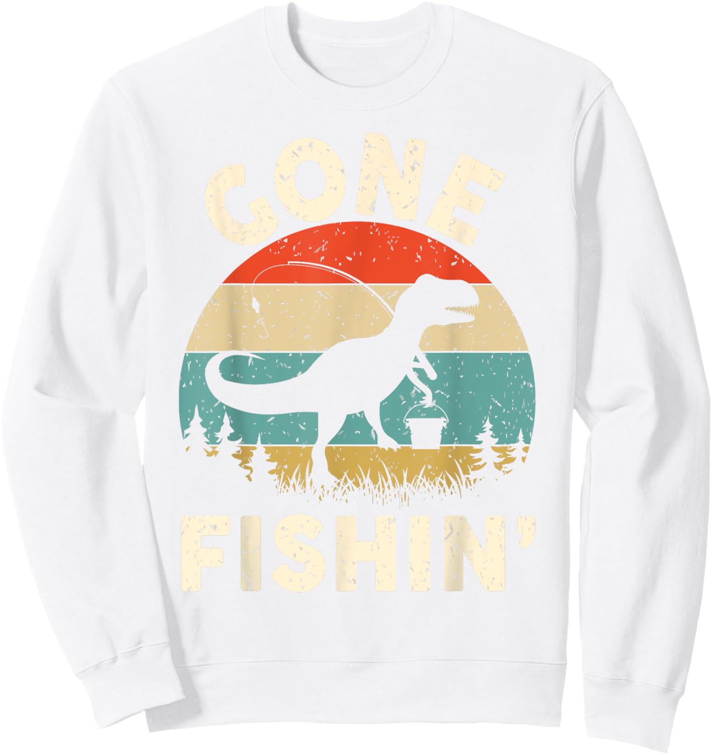 Funny Gone Fishing-Shirt Men Women Youth Boys Kids Toddler Sweatshirt - Sweatshirt | White