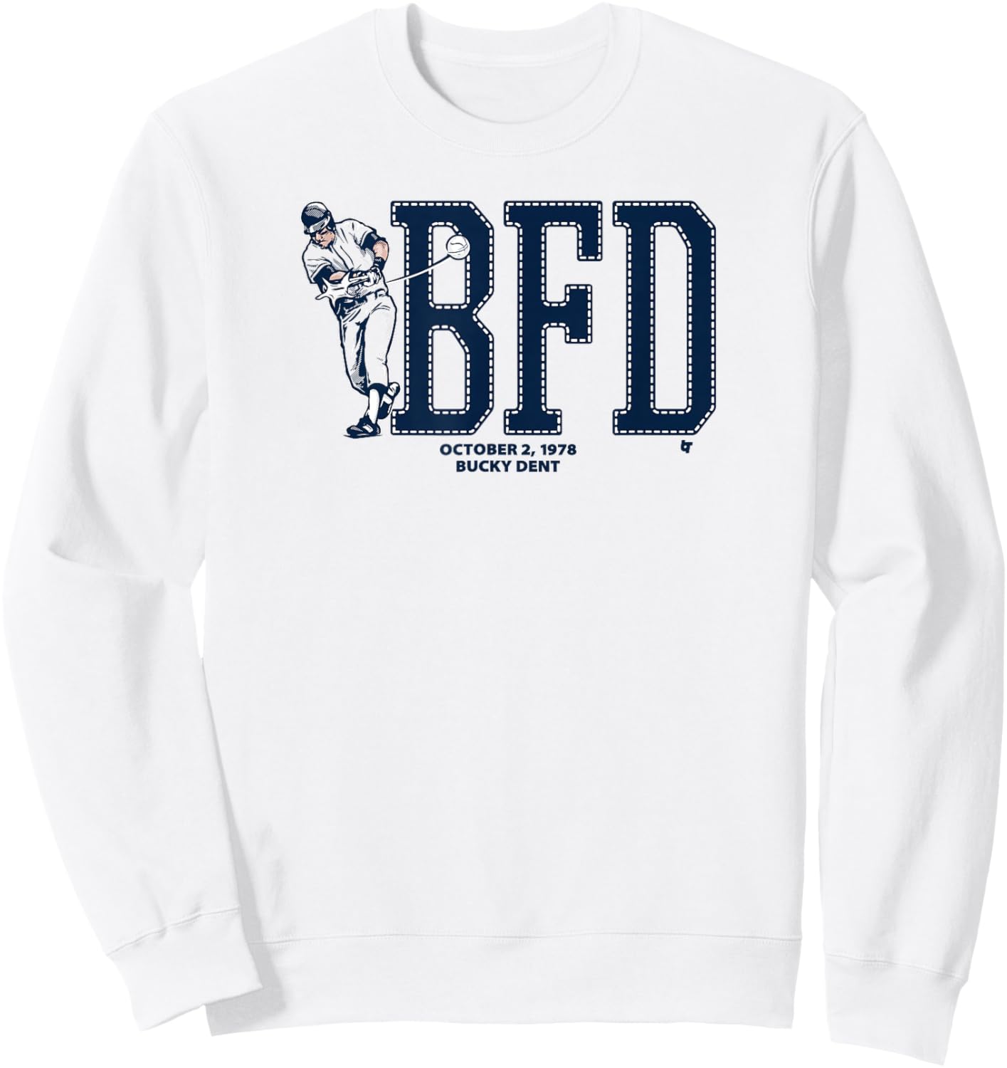 Bucky Dent - BFD - New York Baseball Sweatshirt - Sweatshirt | White