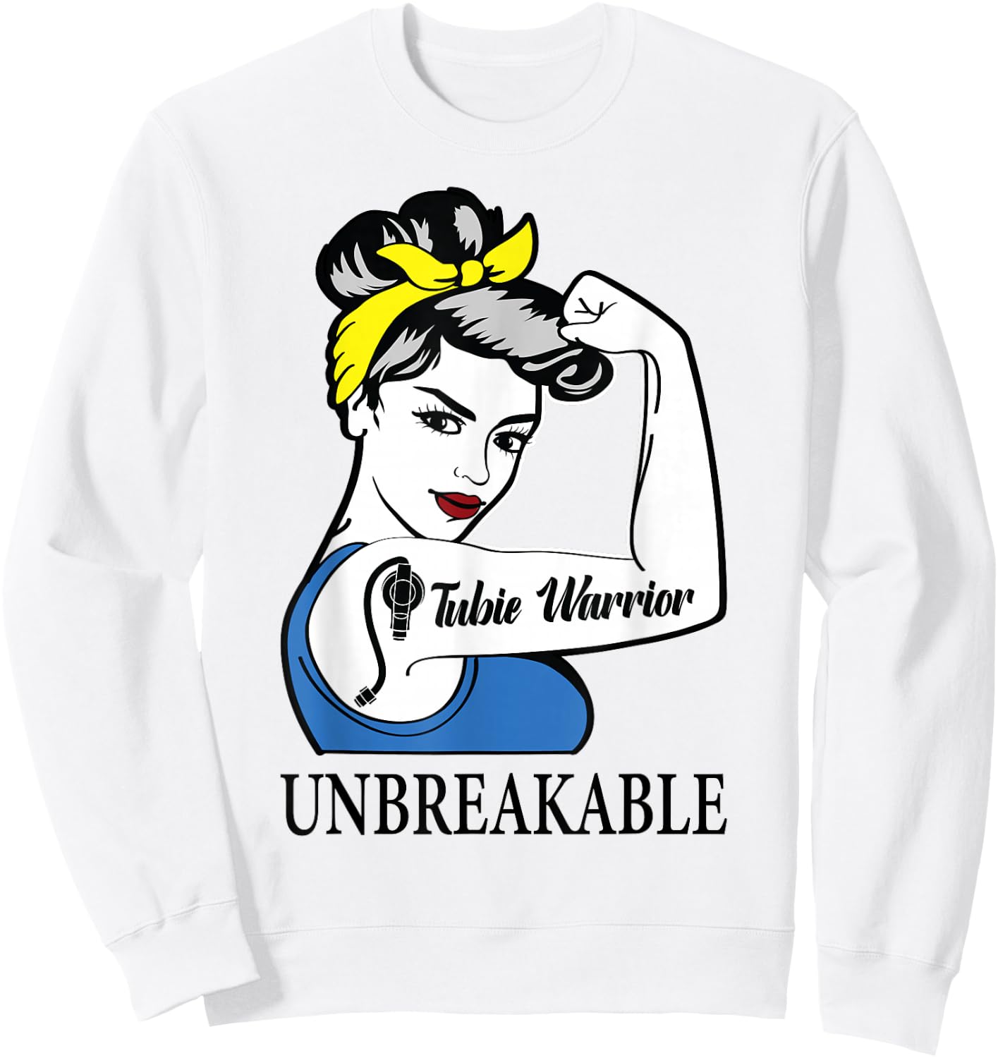 Feeding Tube Awareness Feeding G Tube Supplies Sweatshirt - Sweatshirt | White