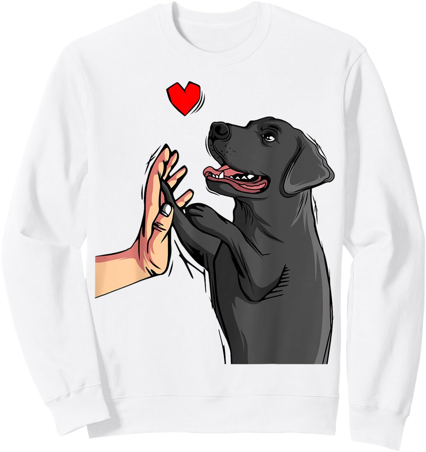 Black Lab Labrador Retriever Women Sweatshirt - Sweatshirt | White