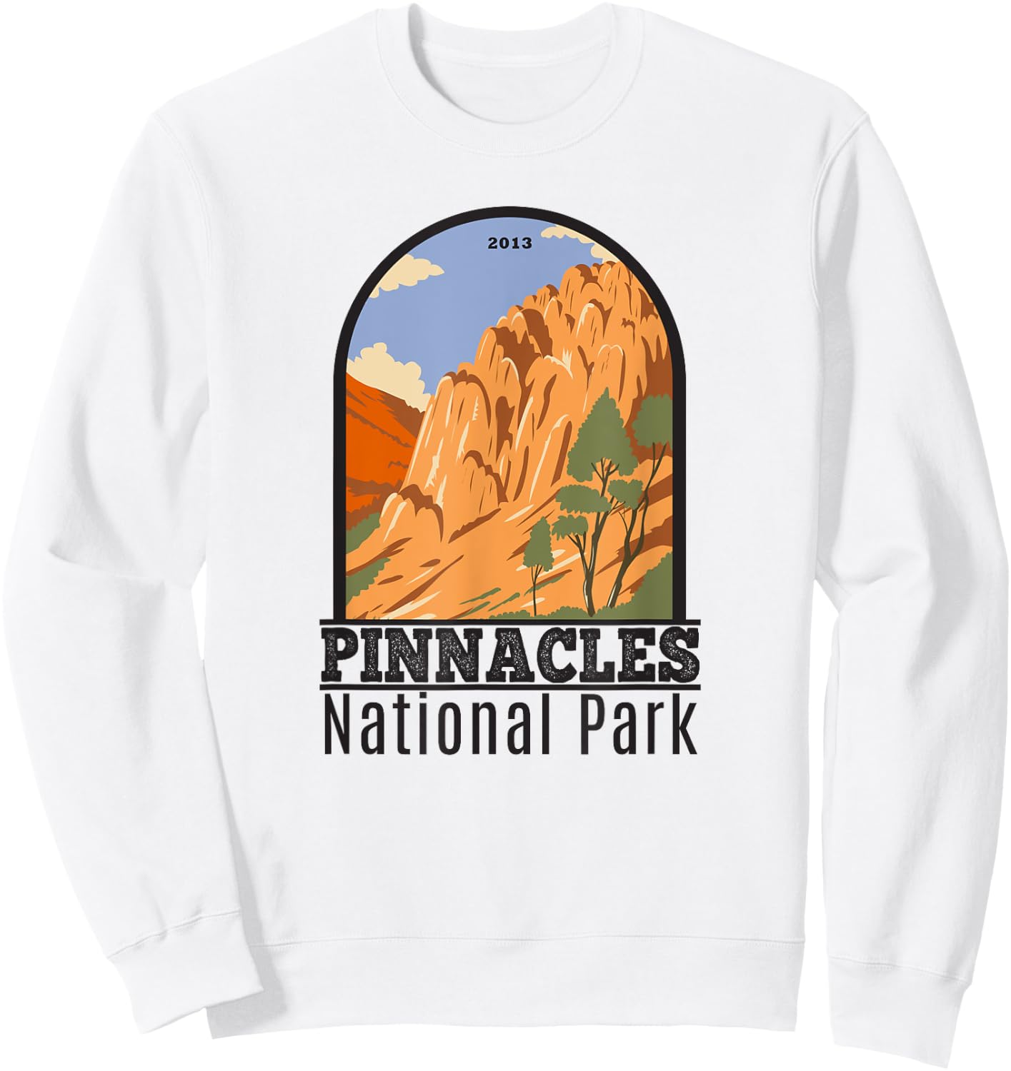Pinnacles National Park Vintage Sweatshirt - Sweatshirt | White