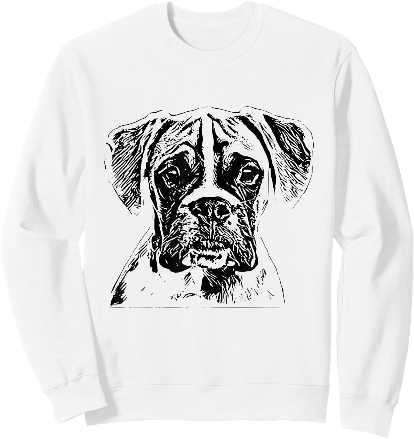 Boxer Dog Pet Boxer Sweatshirt - Sweatshirt | White