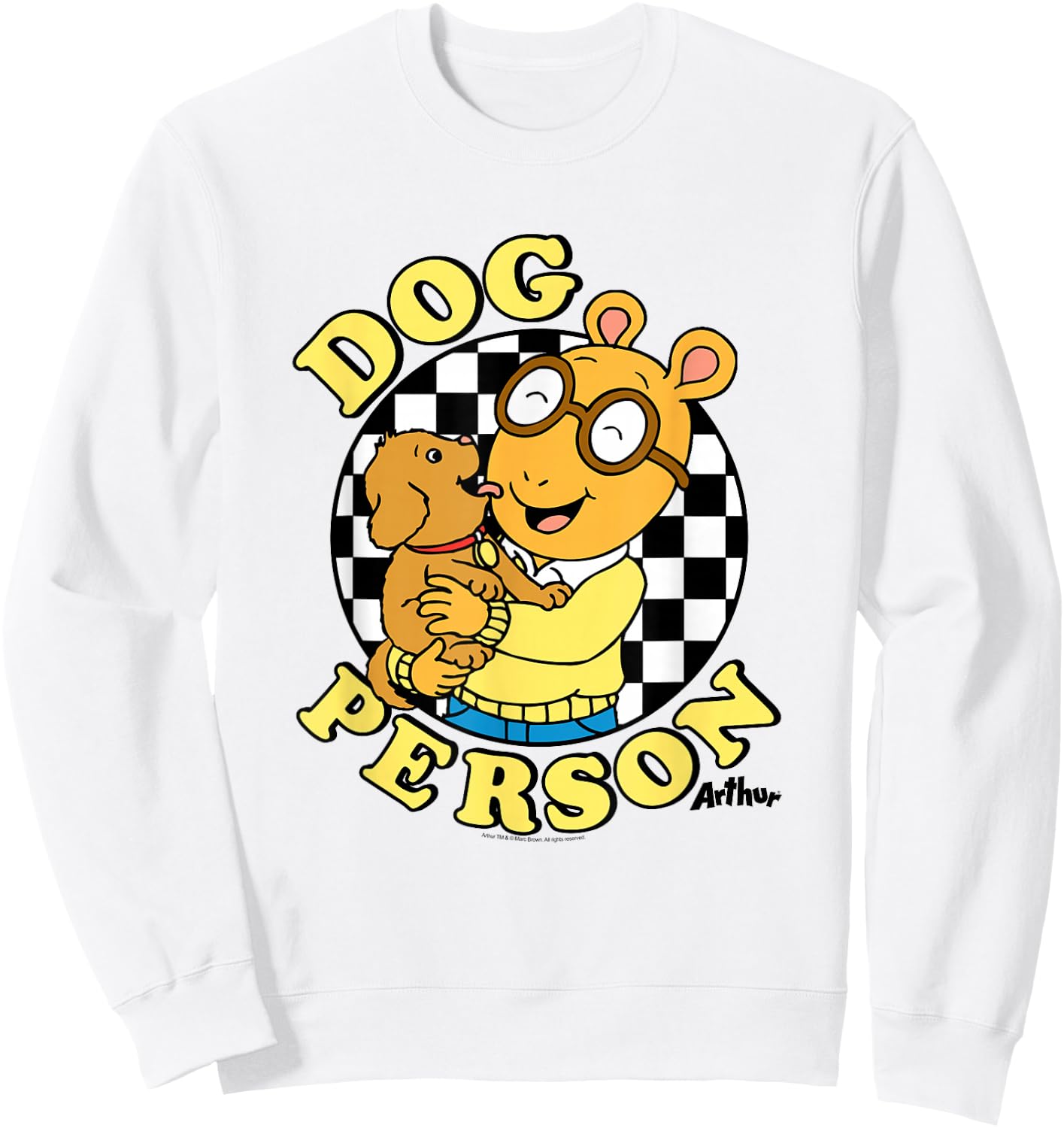 Arthur Dog Person Sweatshirt - Sweatshirt | White