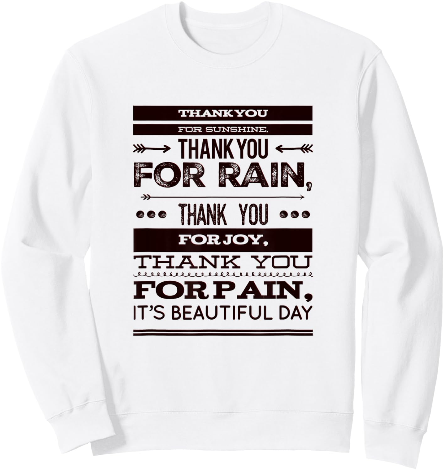 Thank You For Sunshine and bring Joyful Women Kids Sweatshirt - Sweatshirt | White