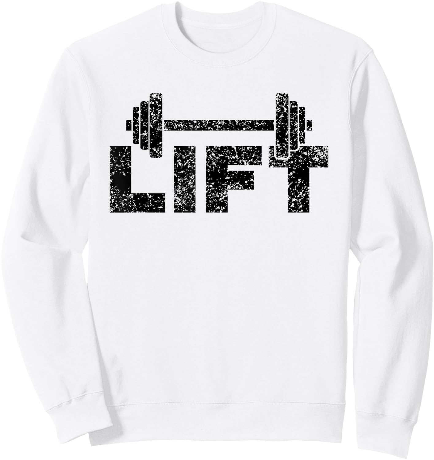 Lift Workout Lifting Weightlifting Gym Sweatshirt - Sweatshirt | White