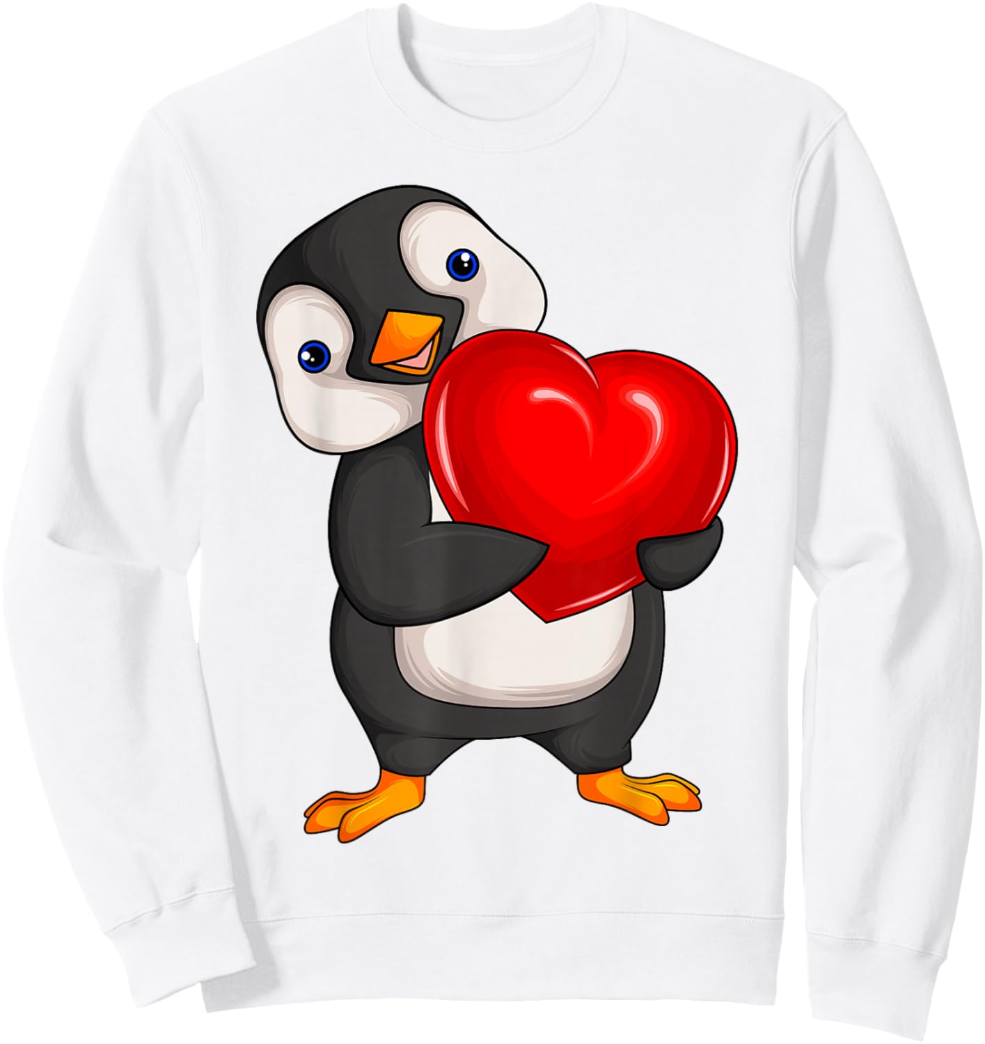 Penguin Women's Girls Children Penguin Sweatshirt - Sweatshirt | White