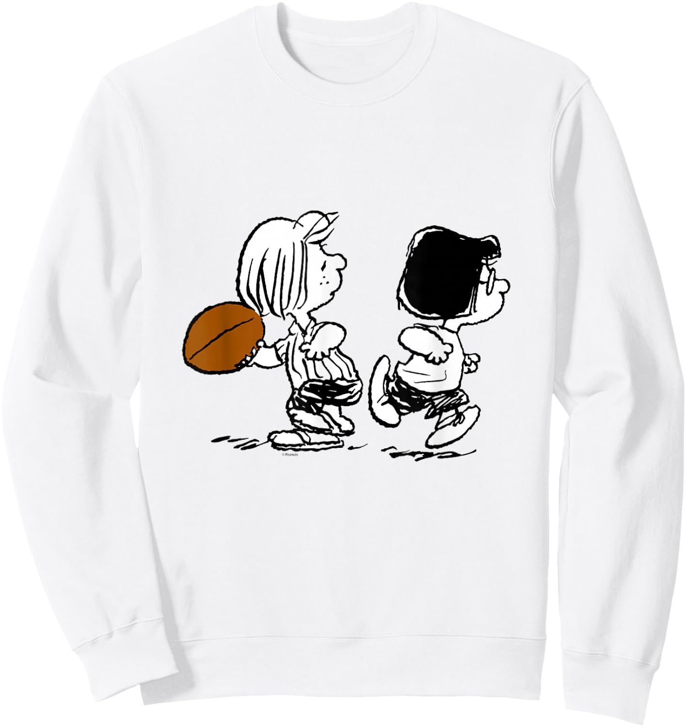 Peanuts - Marcie Patty Football Sweatshirt - Sweatshirt | White