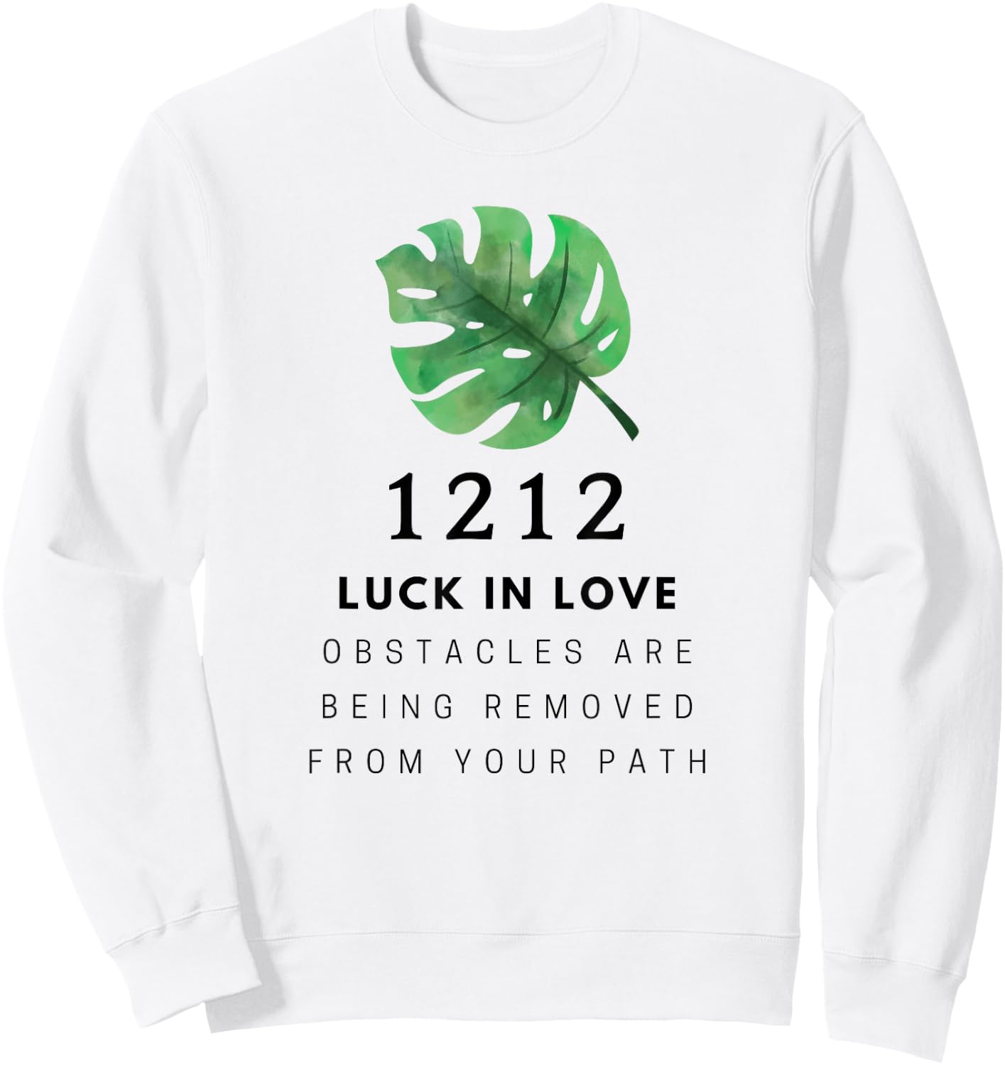 1212 Angel Number Spiritual Guide Message Sweatshirt - Sweatshirt | White