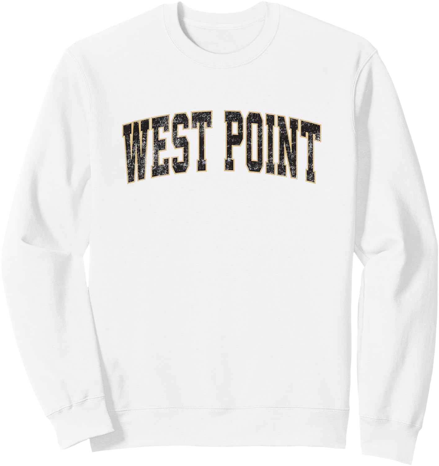 West Point New York NY Vintage Athletic Sports Sweatshirt - Sweatshirt | White