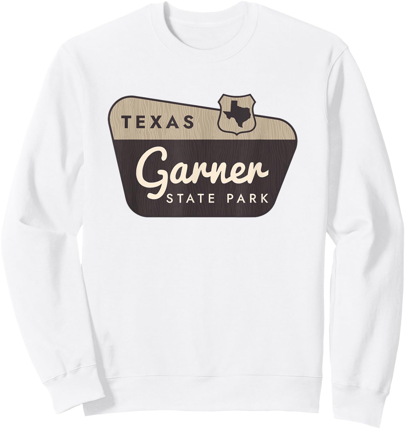 Garner State Park Texas TX Welcome Sign Vacation Sweatshirt - Sweatshirt | White