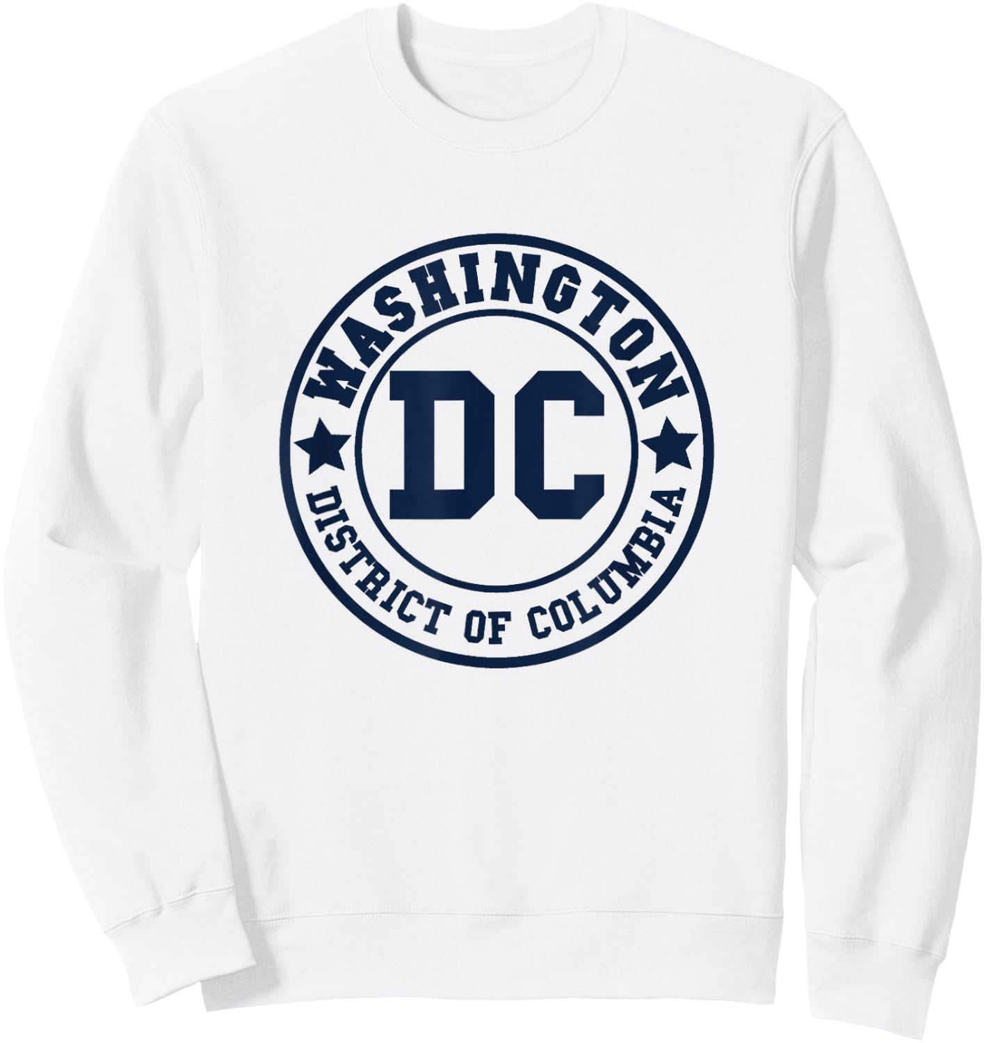 Washington DC - Athletic Throwback Design - Classic Sweatshirt - Sweatshirt | White