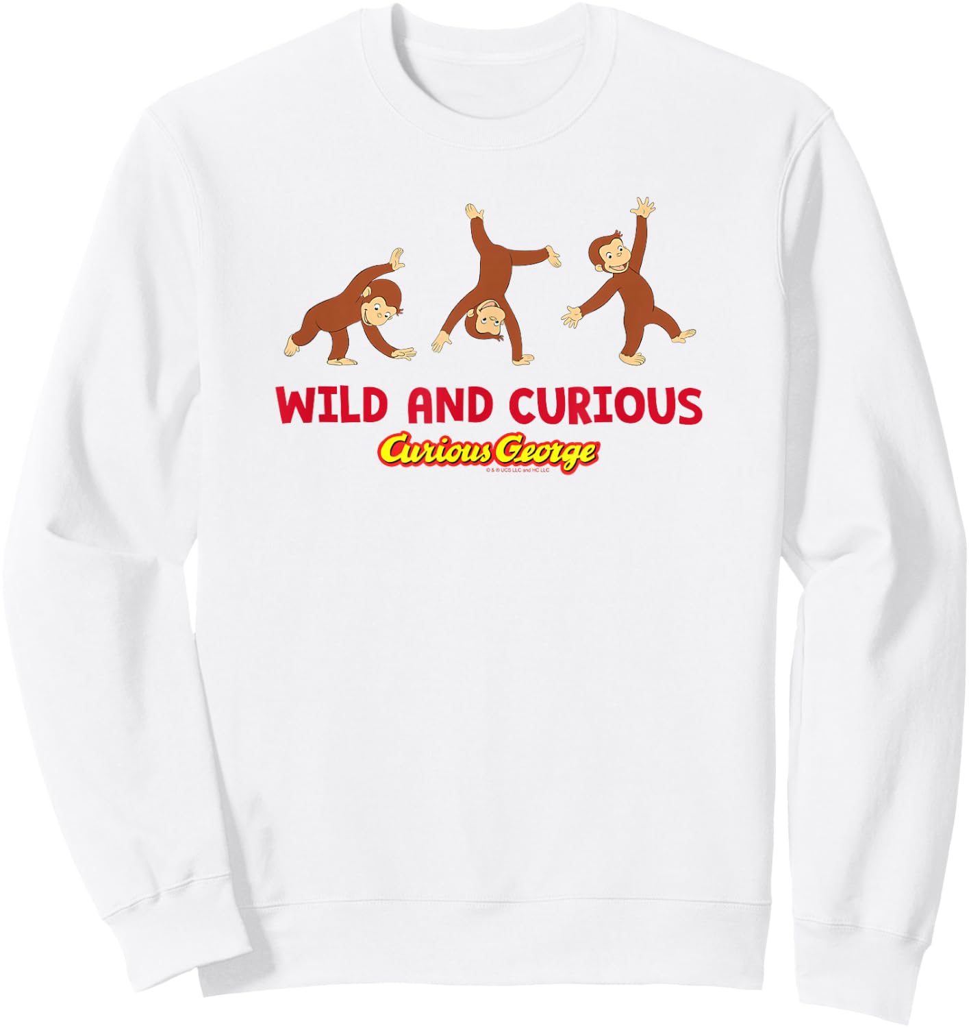 Curious George Wild and Curious Cartwheel Sweatshirt - Sweatshirt | White