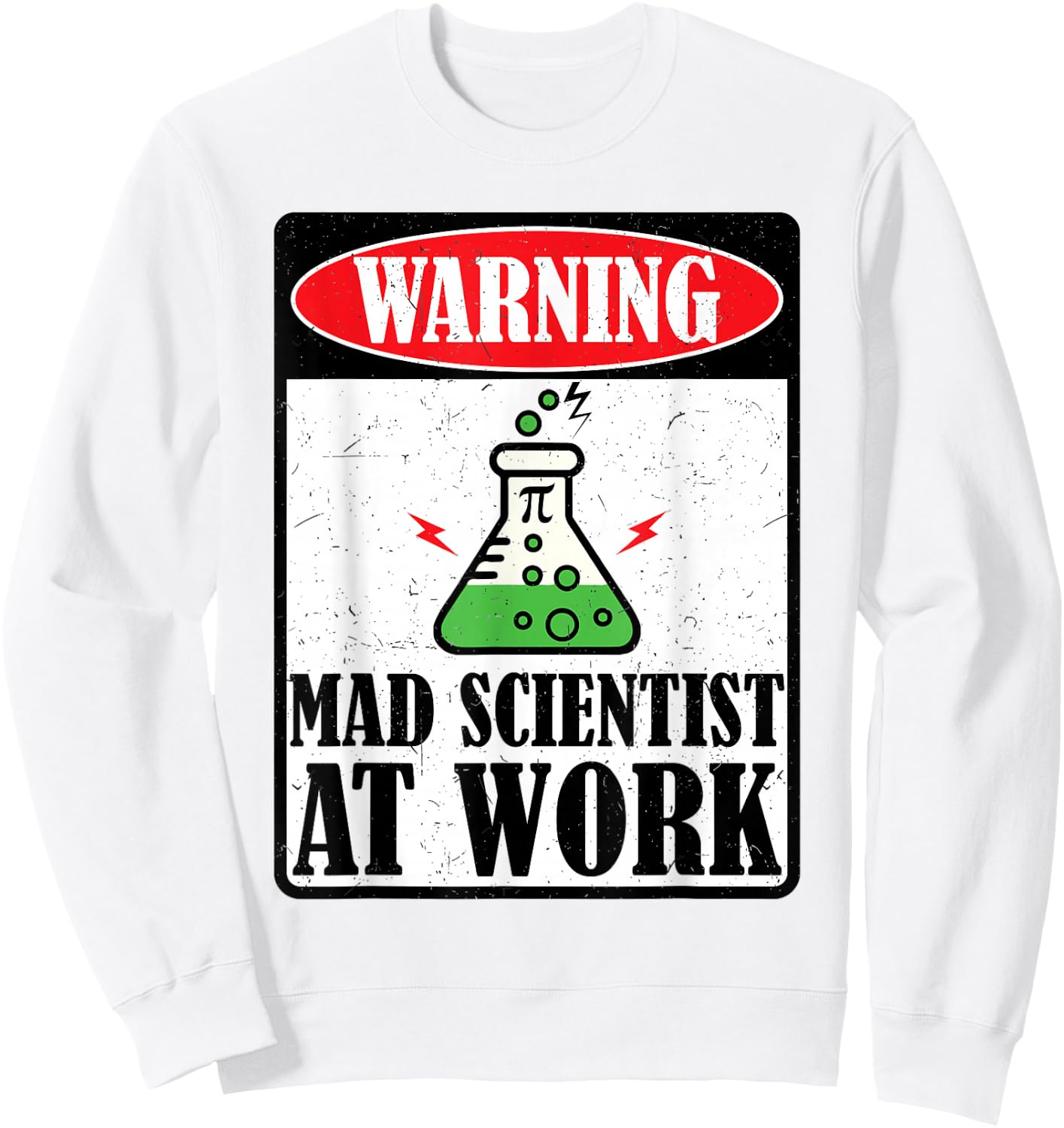 Funny Mad Scientist Science Teacher Halloween Costume Kids Sweatshirt - Sweatshirt | White