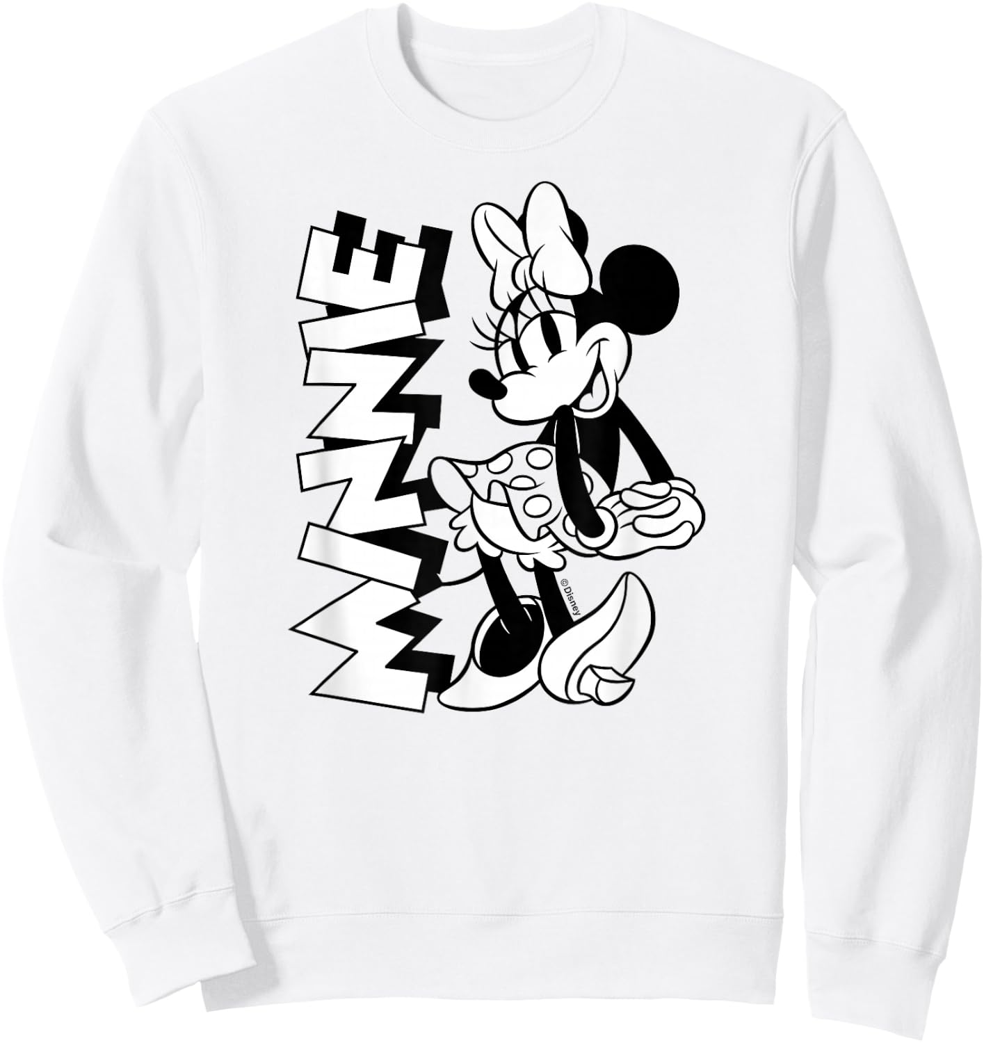 Disney - Minnie Black And White Sweatshirt - Sweatshirt | White