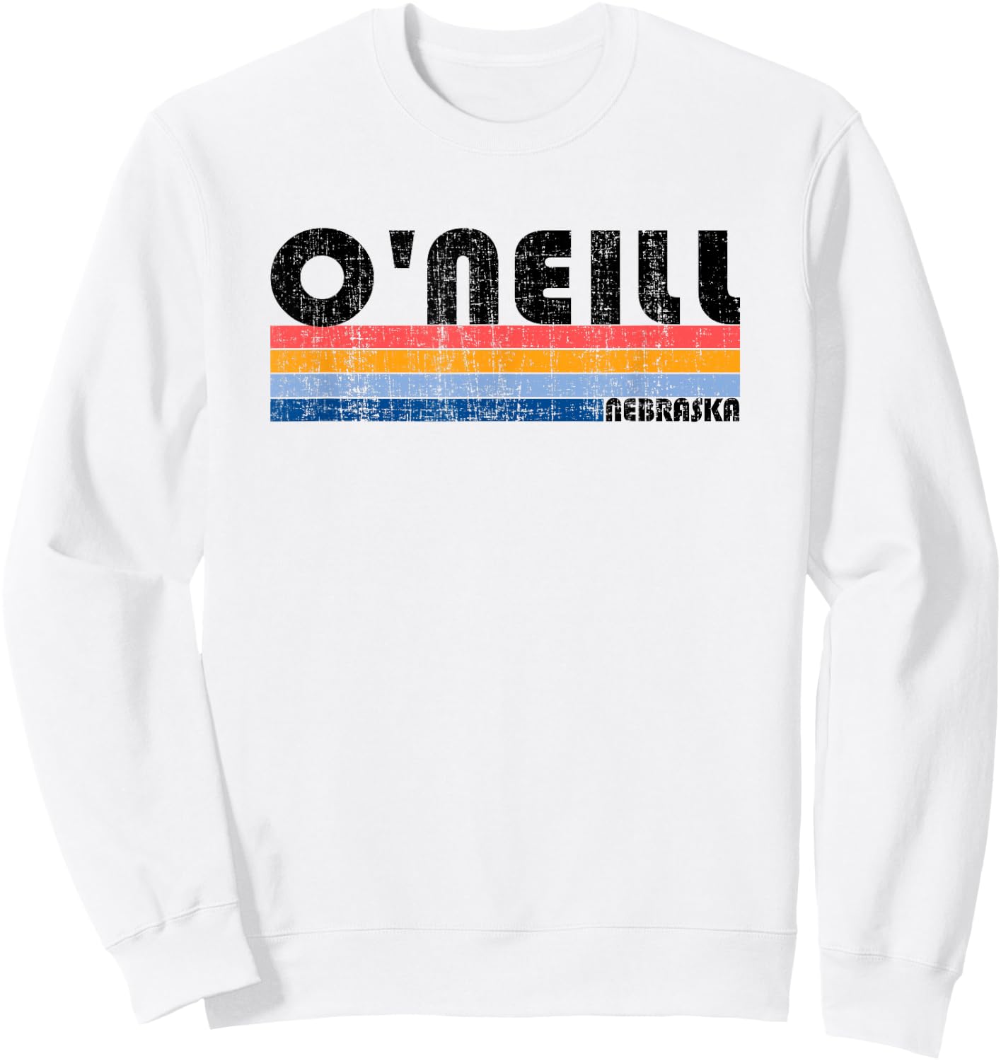 Vintage 70s 80s Style O'Neill, NE Sweatshirt - Sweatshirt | White