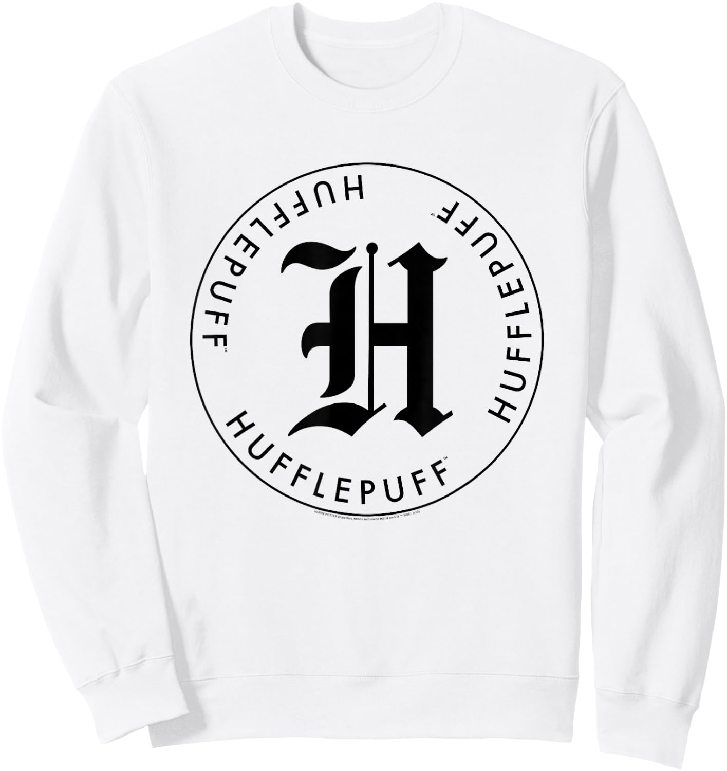 Harry Potter Hufflepuff Letter H Sweatshirt - Sweatshirt | White