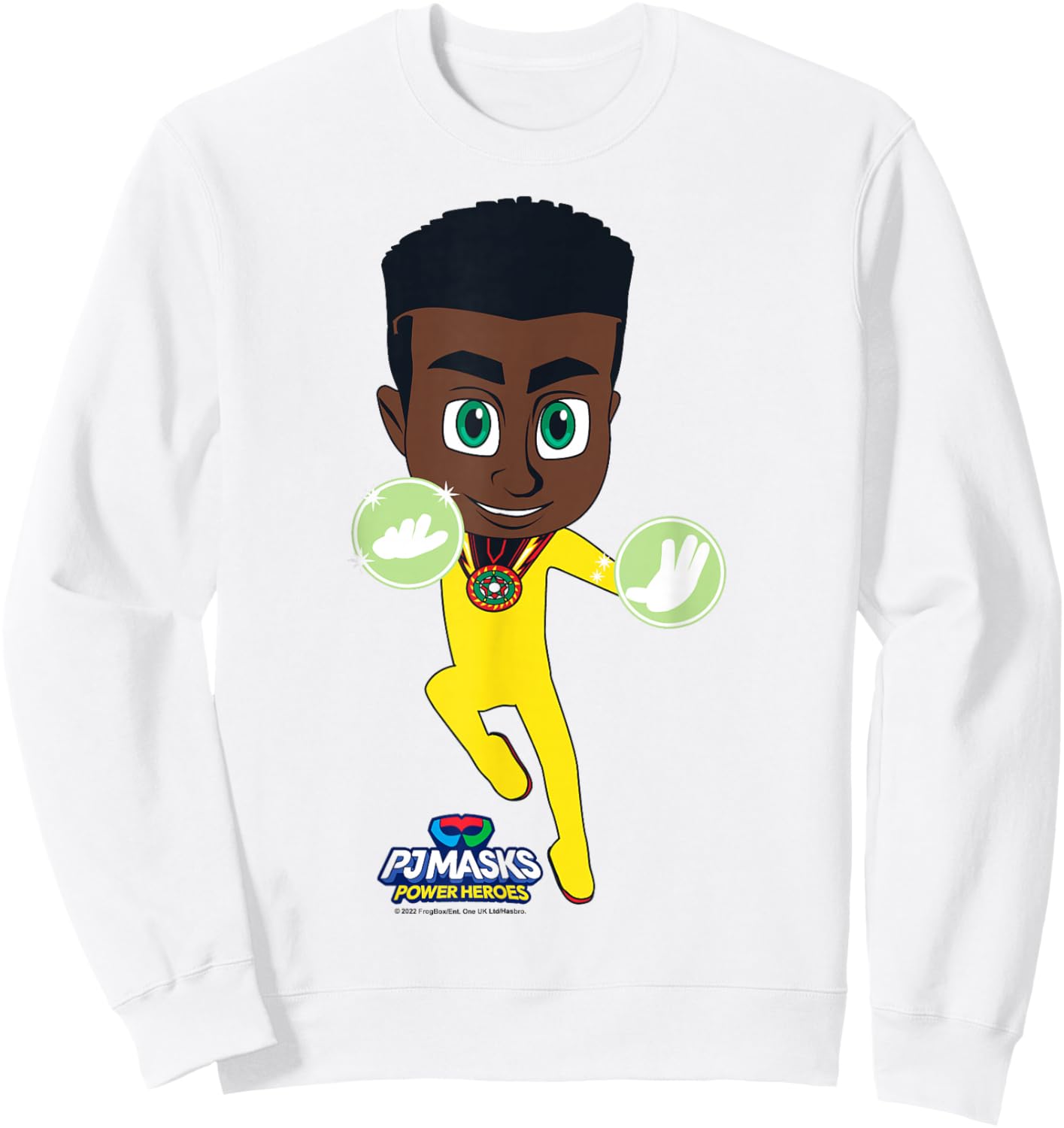 PJ Masks Newton Star Night Time Hero Portrait Sweatshirt - Sweatshirt | White