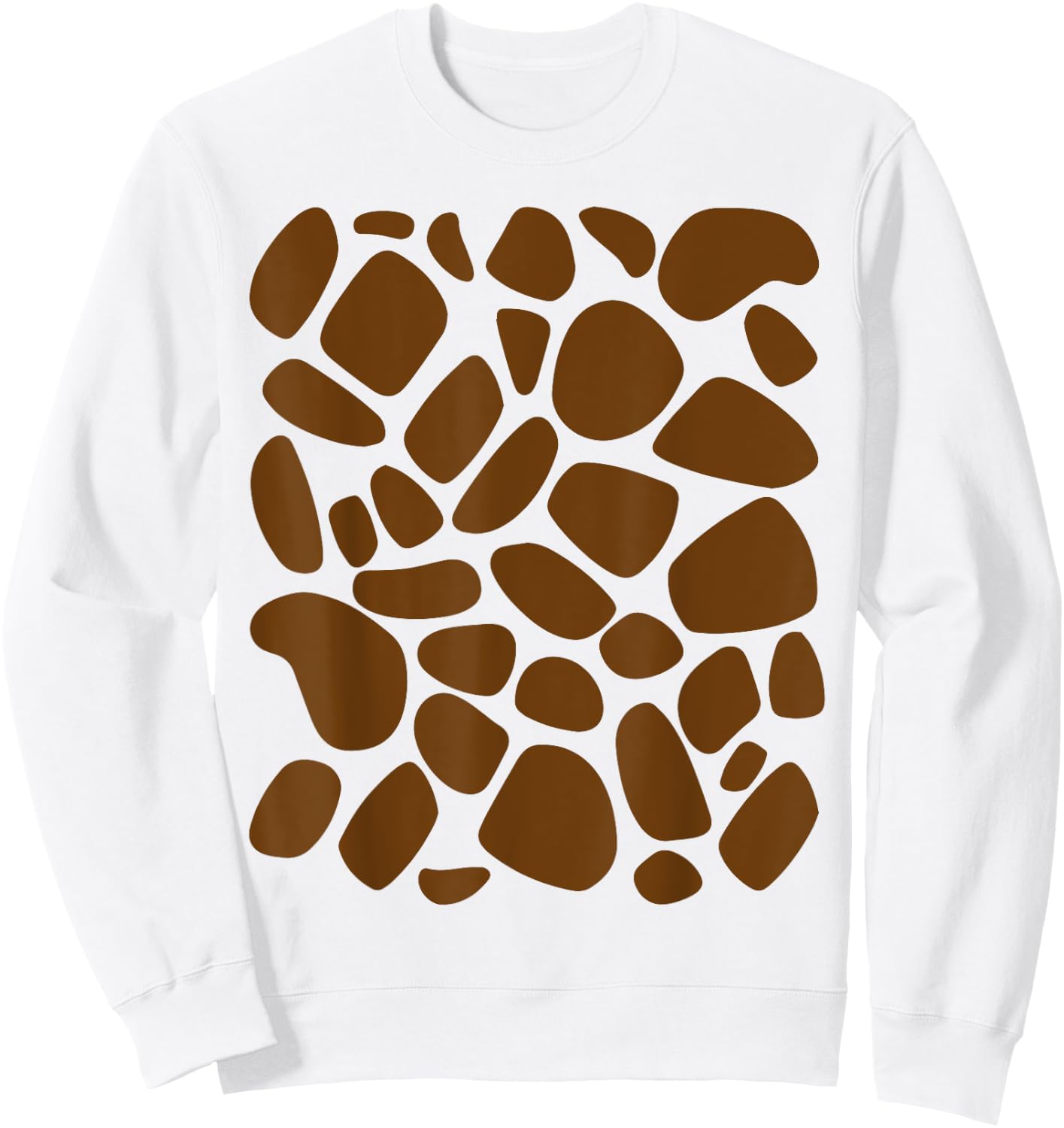 Giraffe Print DIY Pattern Trick or Treat Jungle Animals Sweatshirt - Sweatshirt | White