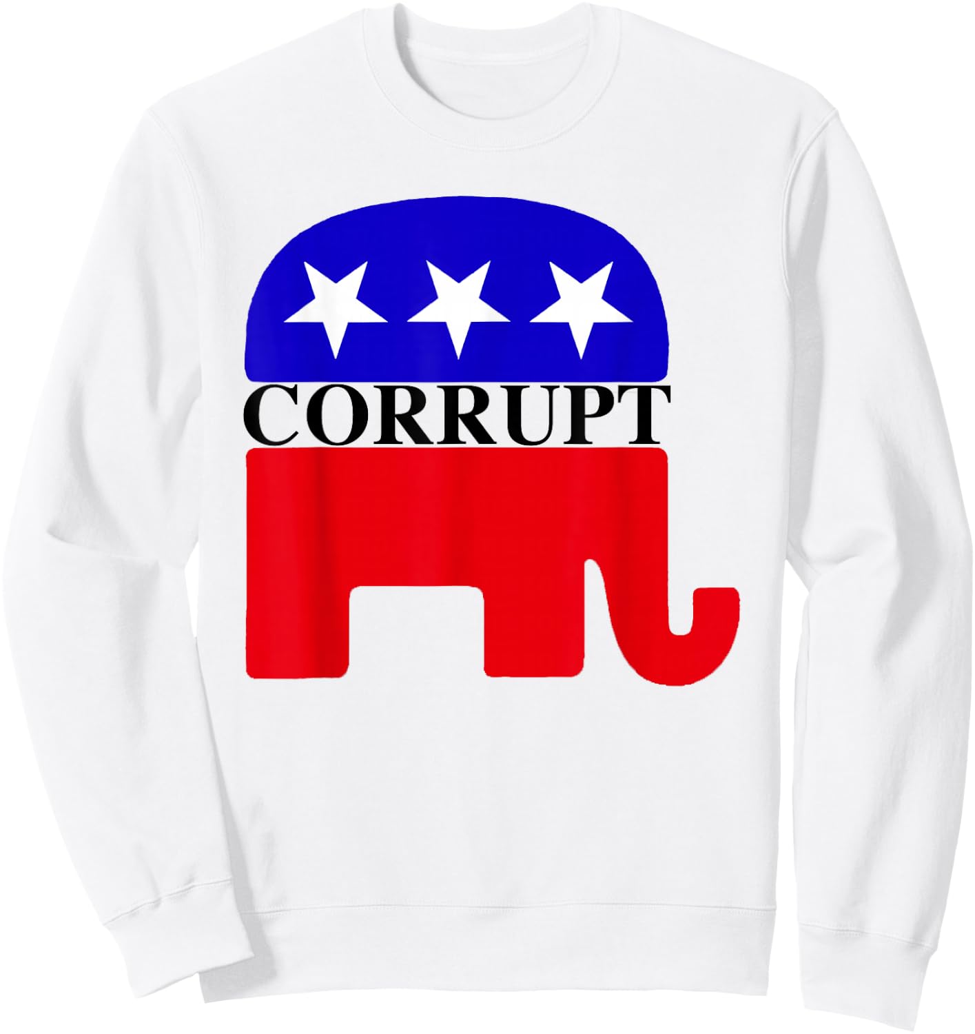 GOP corrupt - Elephant Mascot Sweatshirt - Sweatshirt | White