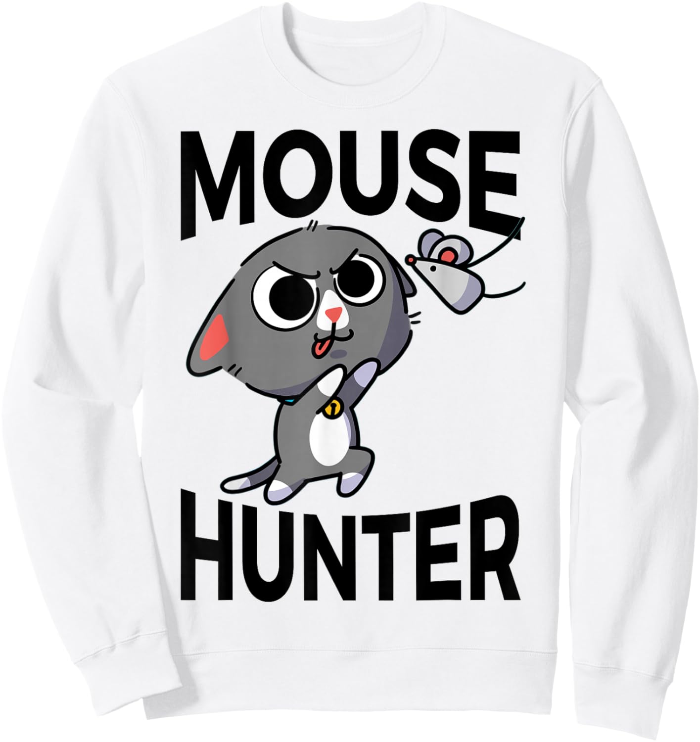 Mouse Hunter Sweatshirt - Sweatshirt | White