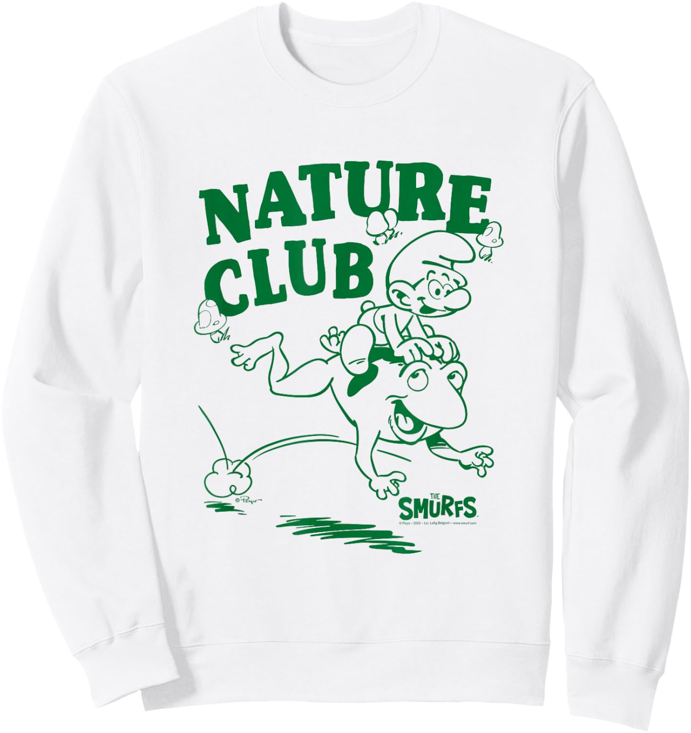 The Smurfs Nature Club Frog Sweatshirt - Sweatshirt | White