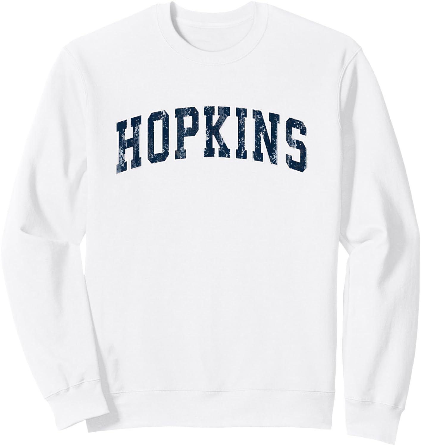Hopkins Minnesota MN Vintage Sports Design Navy Design Sweatshirt - Sweatshirt | White