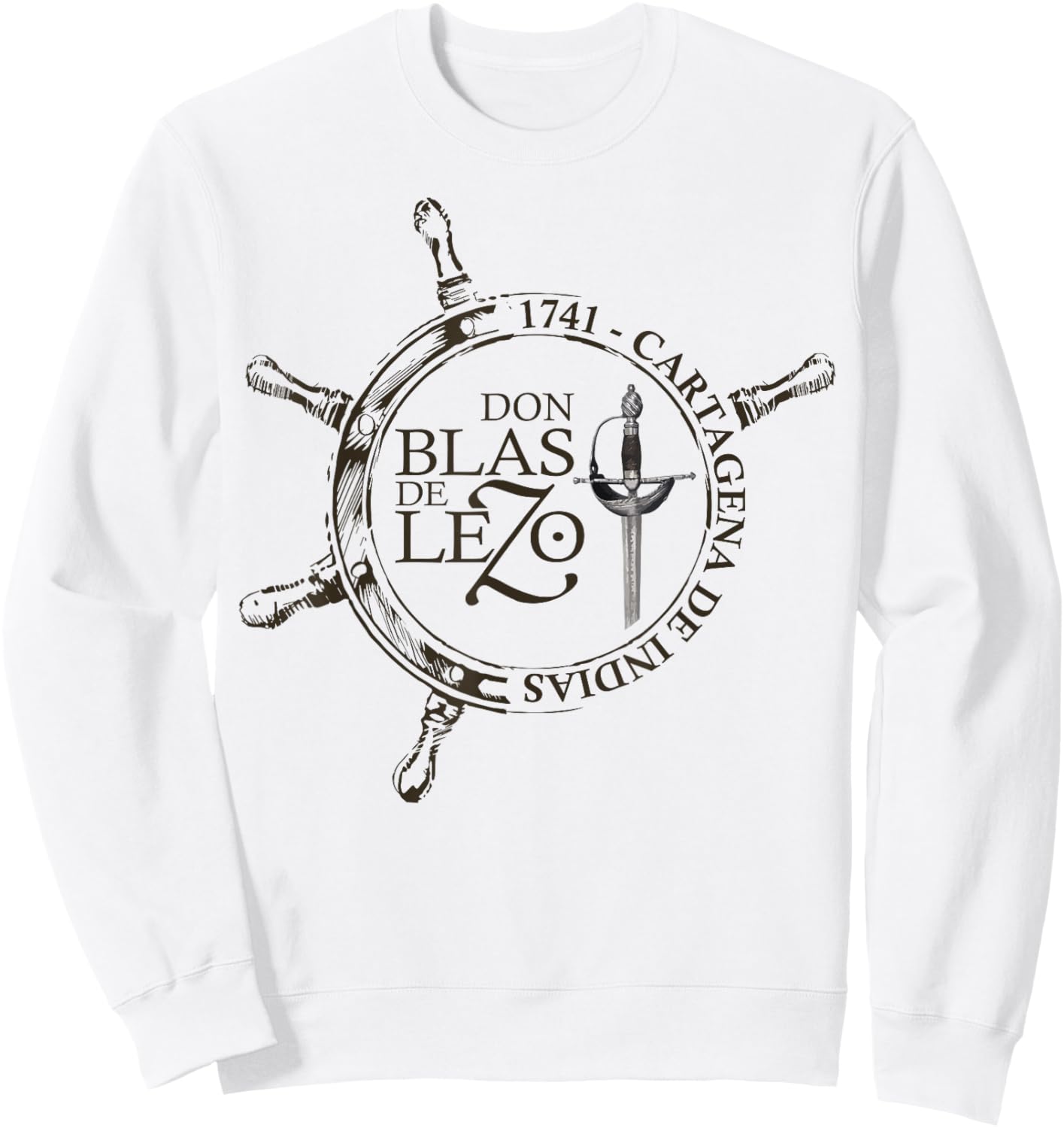 Blas de Lezo, Cartagena de Indias, 1741. Military Sweatshirt - Sweatshirt | White
