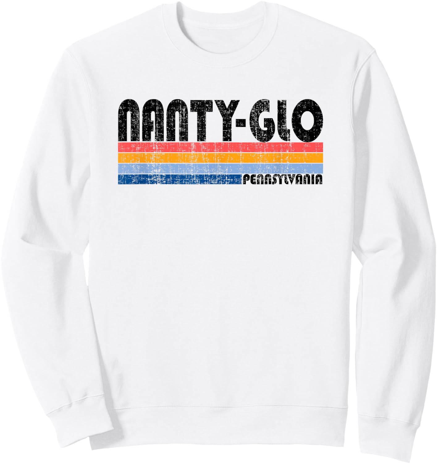 Vintage 70s 80s Style Nanty-Glo, PA Sweatshirt - Sweatshirt | White