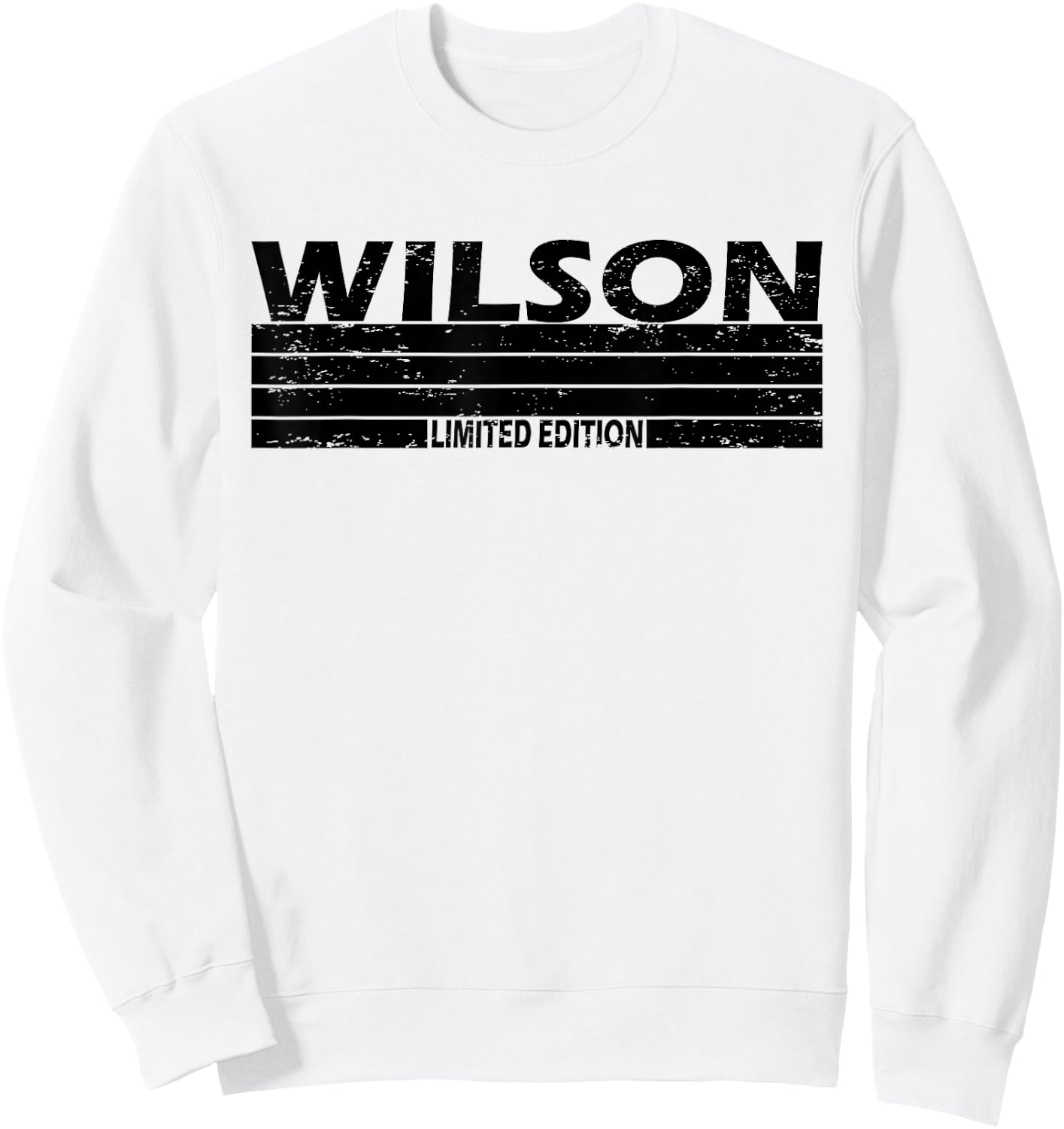 Wilson Surname Limited Edition Retro Vintage Style Sunset Sweatshirt - Sweatshirt | White