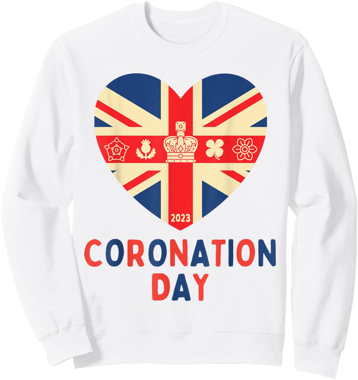 King's Coronation Day 2023 For Kids & Adults Sweatshirt - Sweatshirt | White