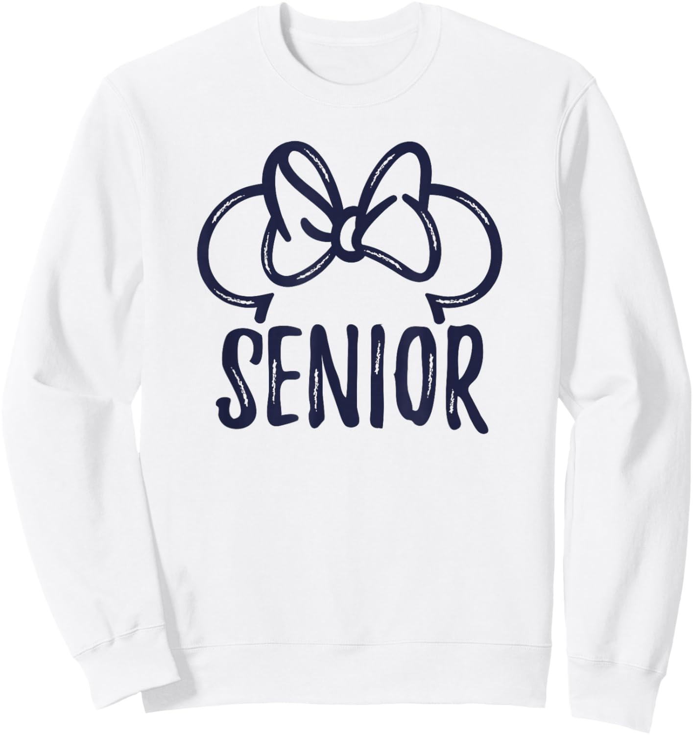 Disney Minnie Mouse Ears Senior Outline Sweatshirt - Sweatshirt | White