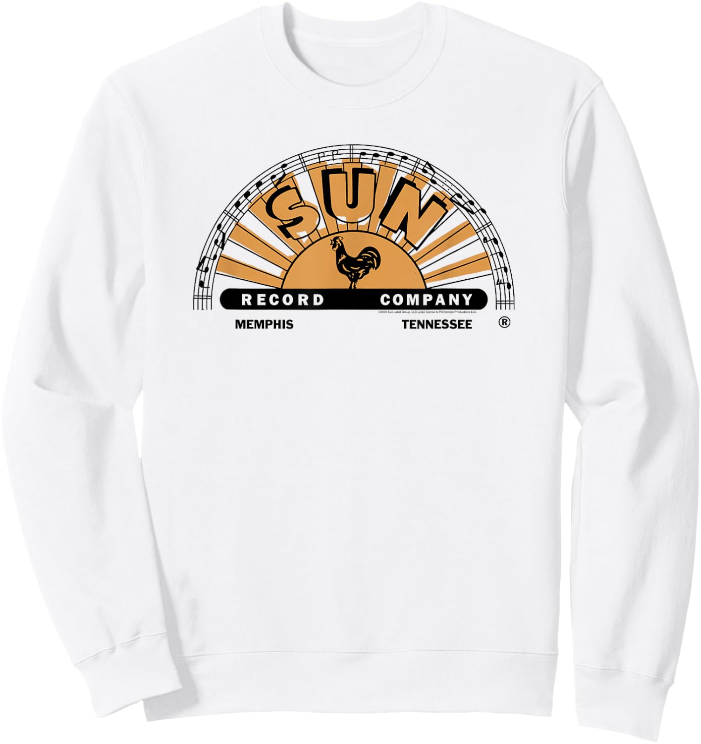 Sun Records Half Logo Painted Fill Sweatshirt - Sweatshirt | White