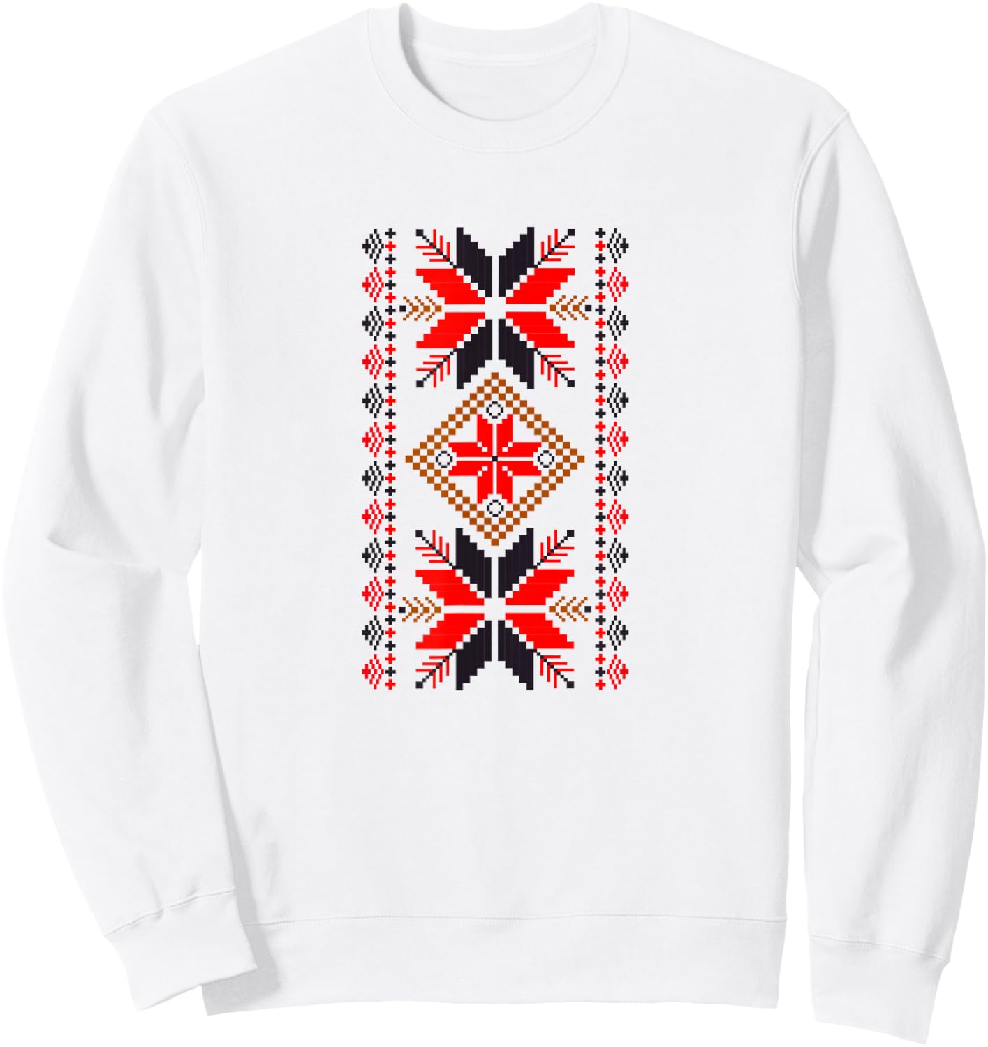 Bulgarian Traditional Shevitsa National Holiday Sweatshirt - Sweatshirt | White