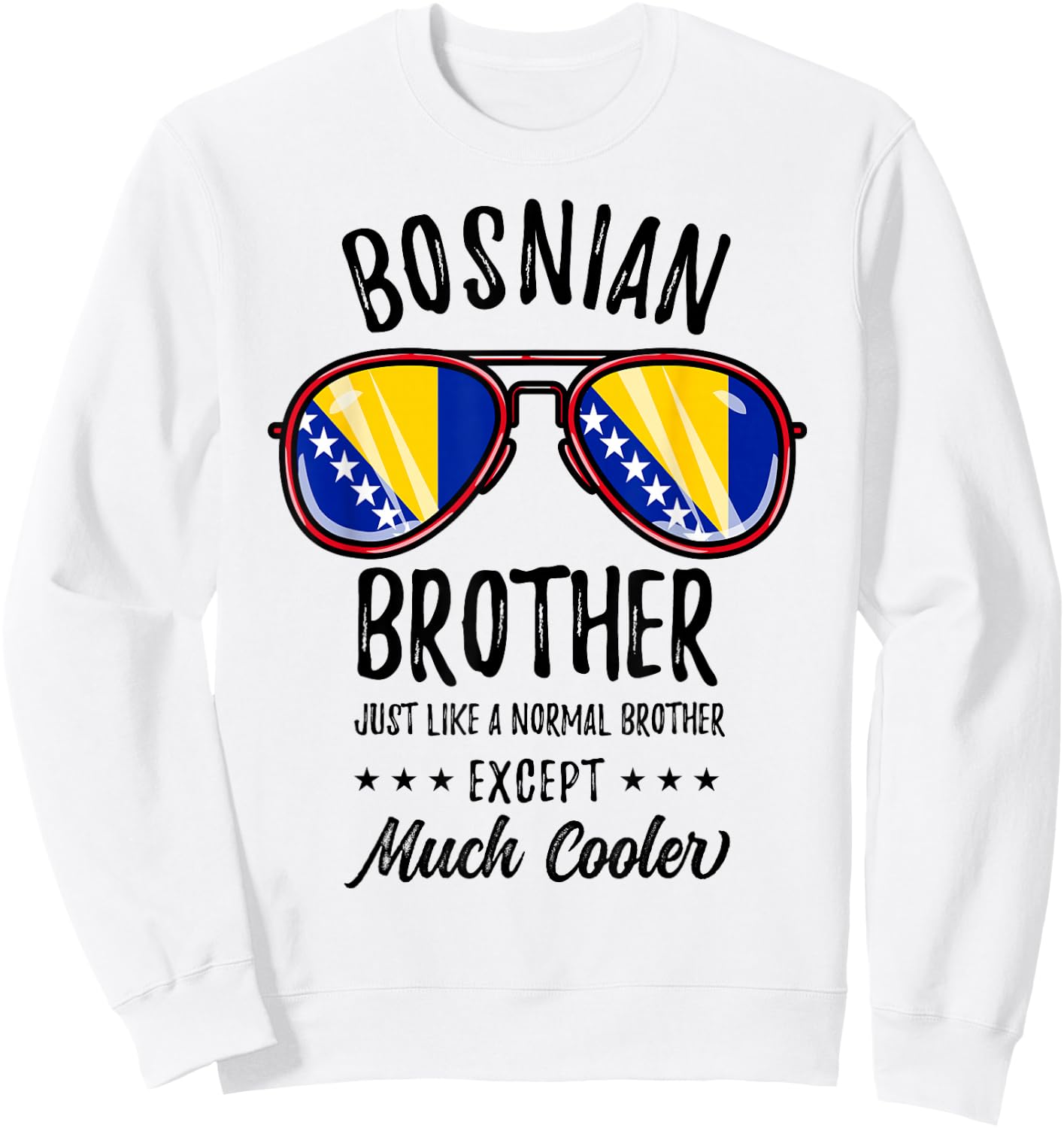 Matching Bosnian Brother Sweatshirt - Sweatshirt | White
